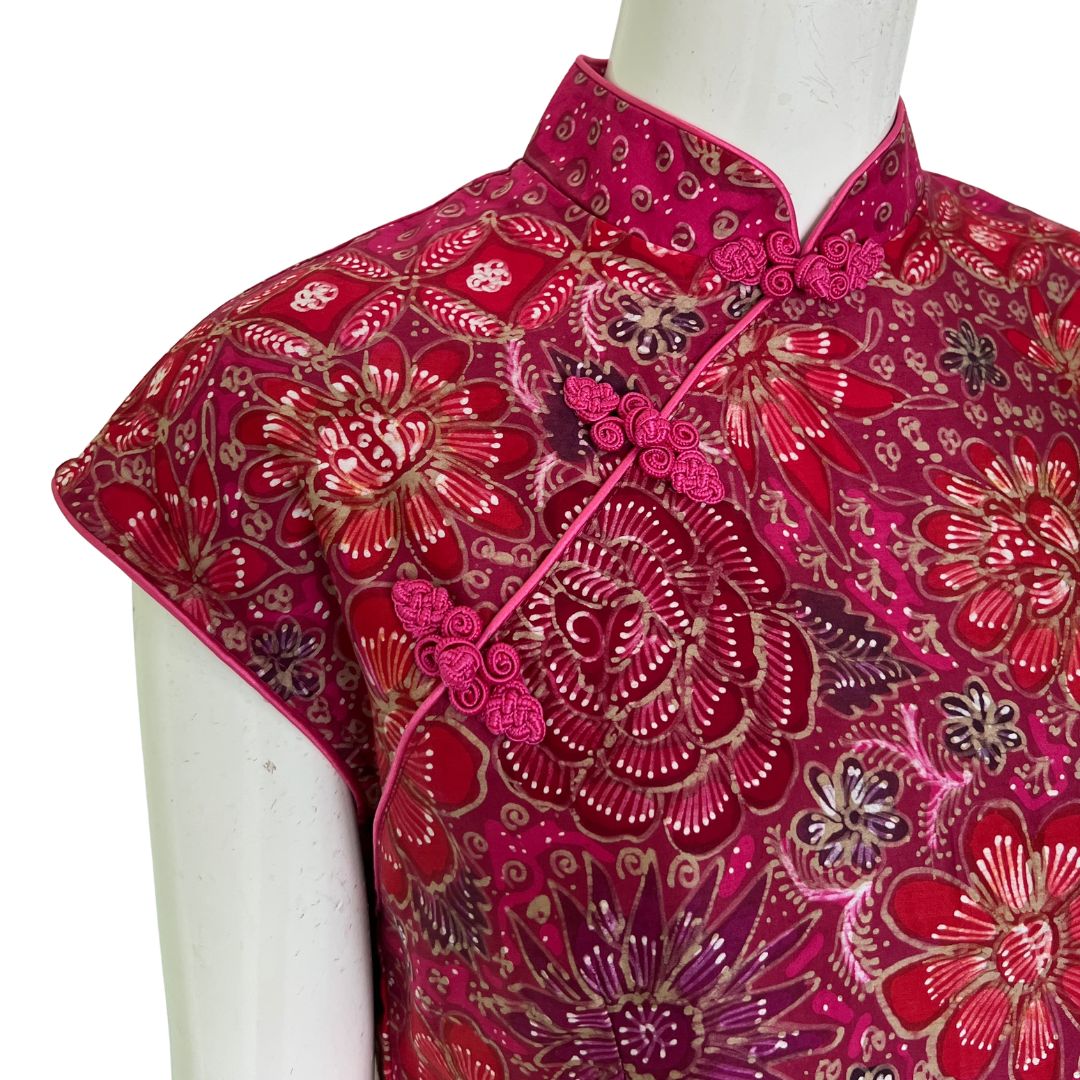 Batik Tulis Nyonya Cheongsam Dress -S
