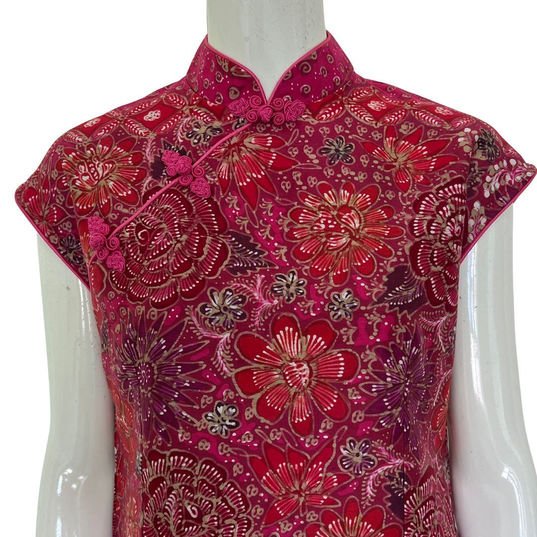 Batik Tulis Nyonya Cheongsam Dress -S