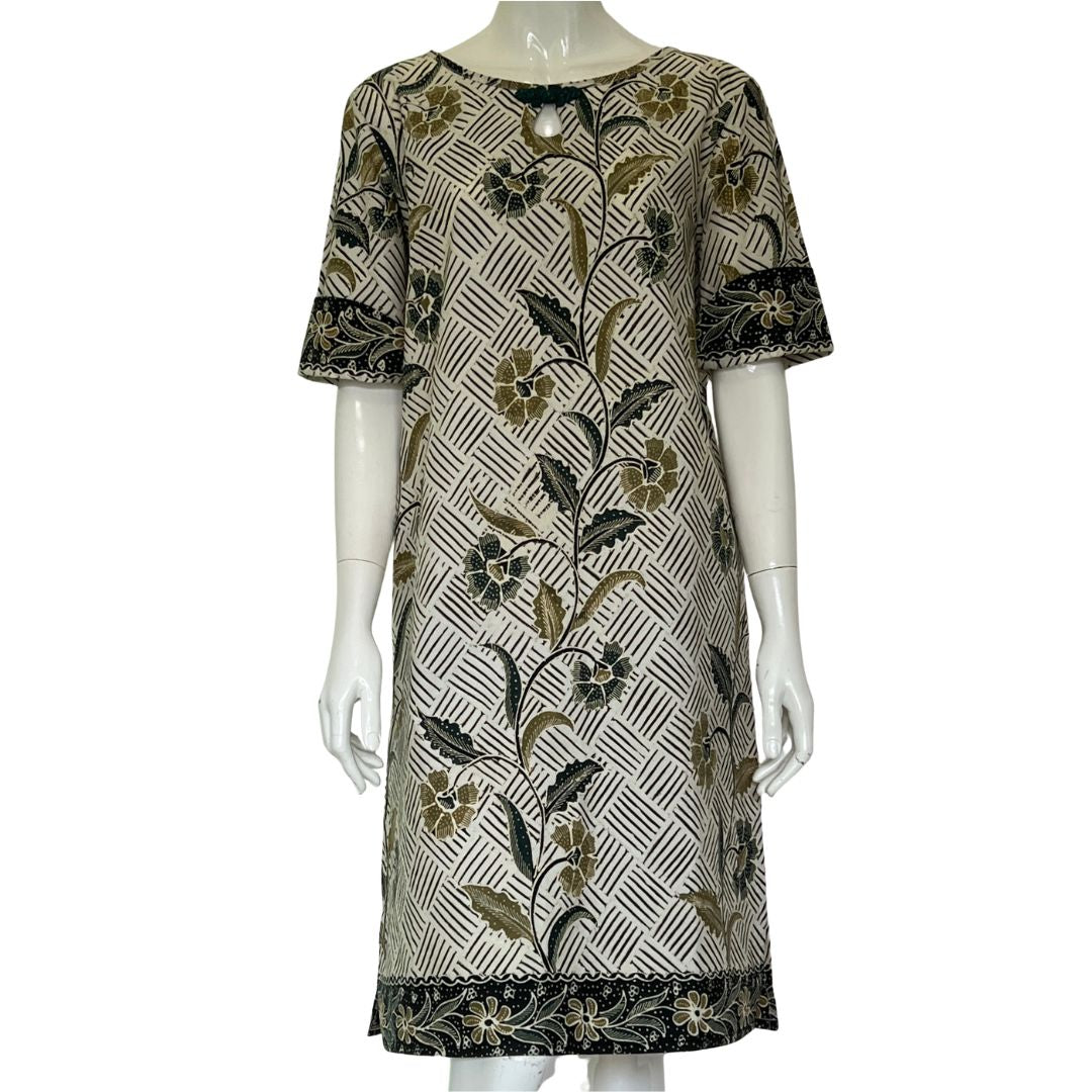 Batik Tulis Flip Sleeve Dress - L