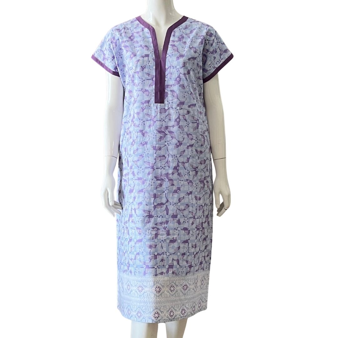V Neck Cap Sleeve Midi Dress - XS