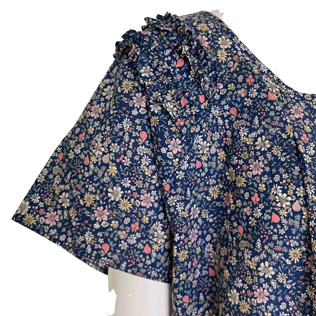Night Dress with Shoulder Frill