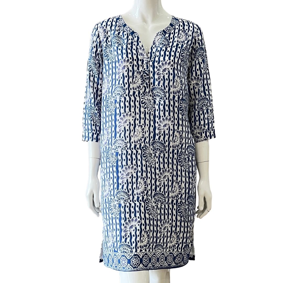 3/4 Sleeve V Neck dress - XS
