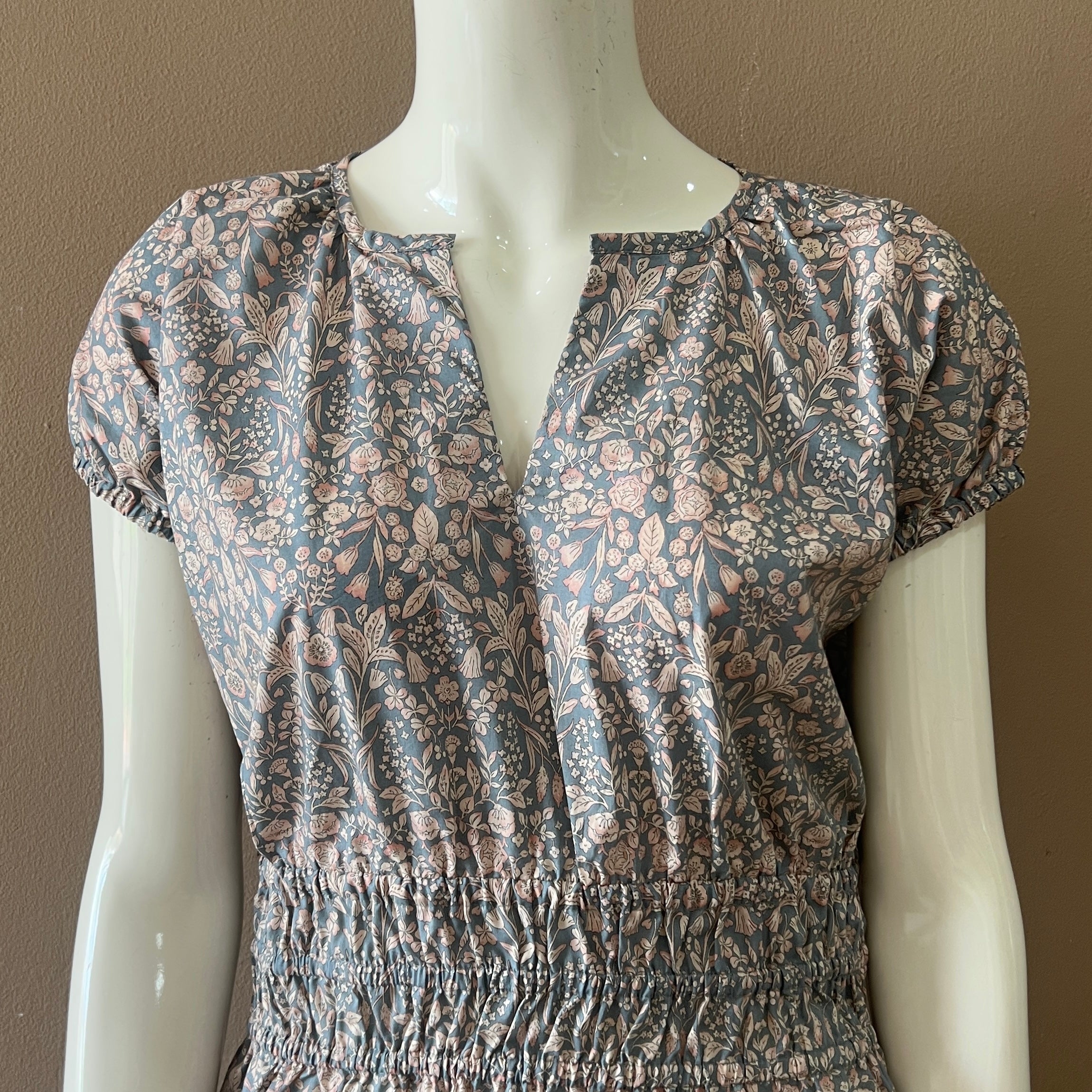 JP Gathered Waist Midi Dress