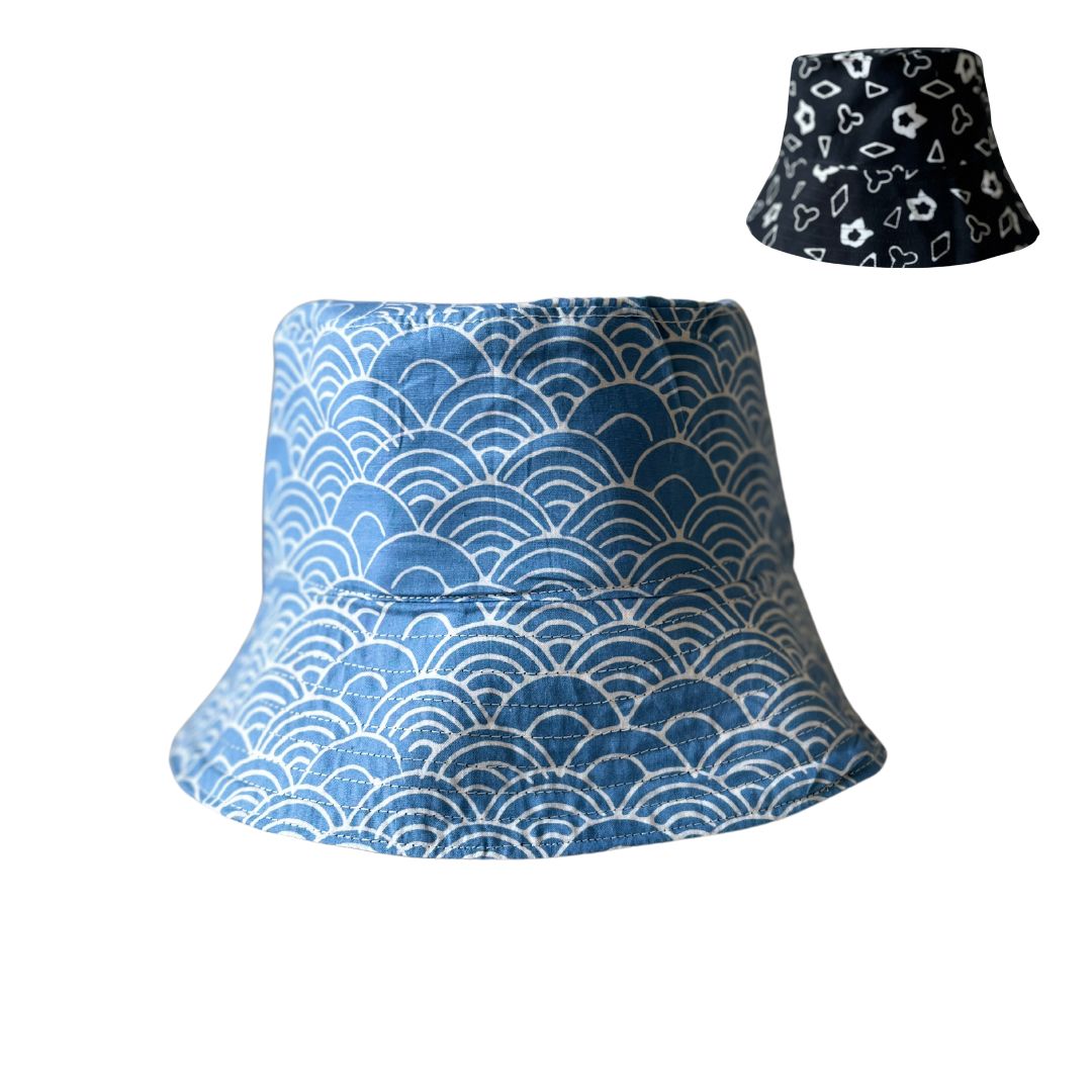 Batik Reversible Bucket Hat Template