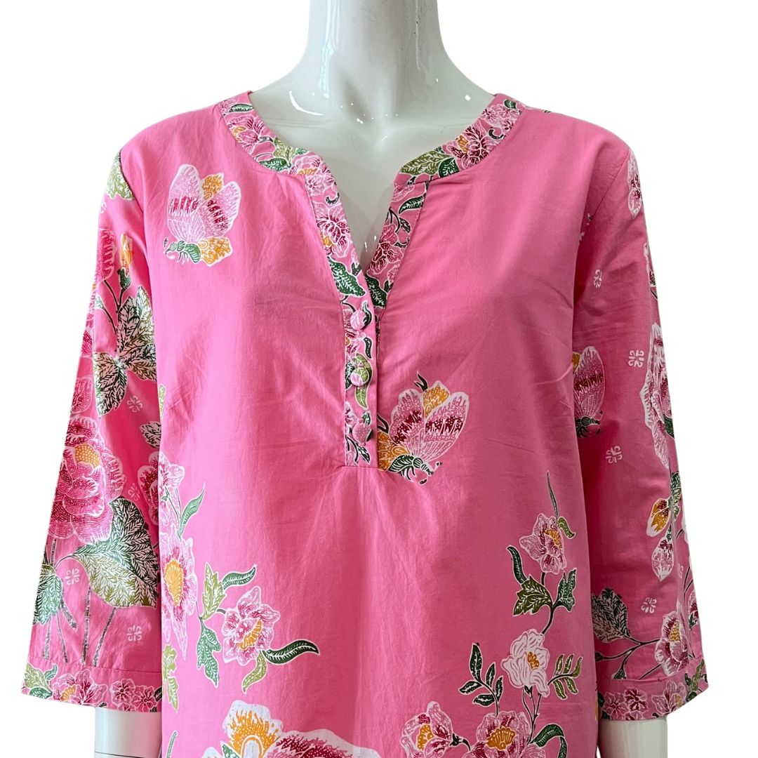 3/4 Sleeve V Neck dress - L