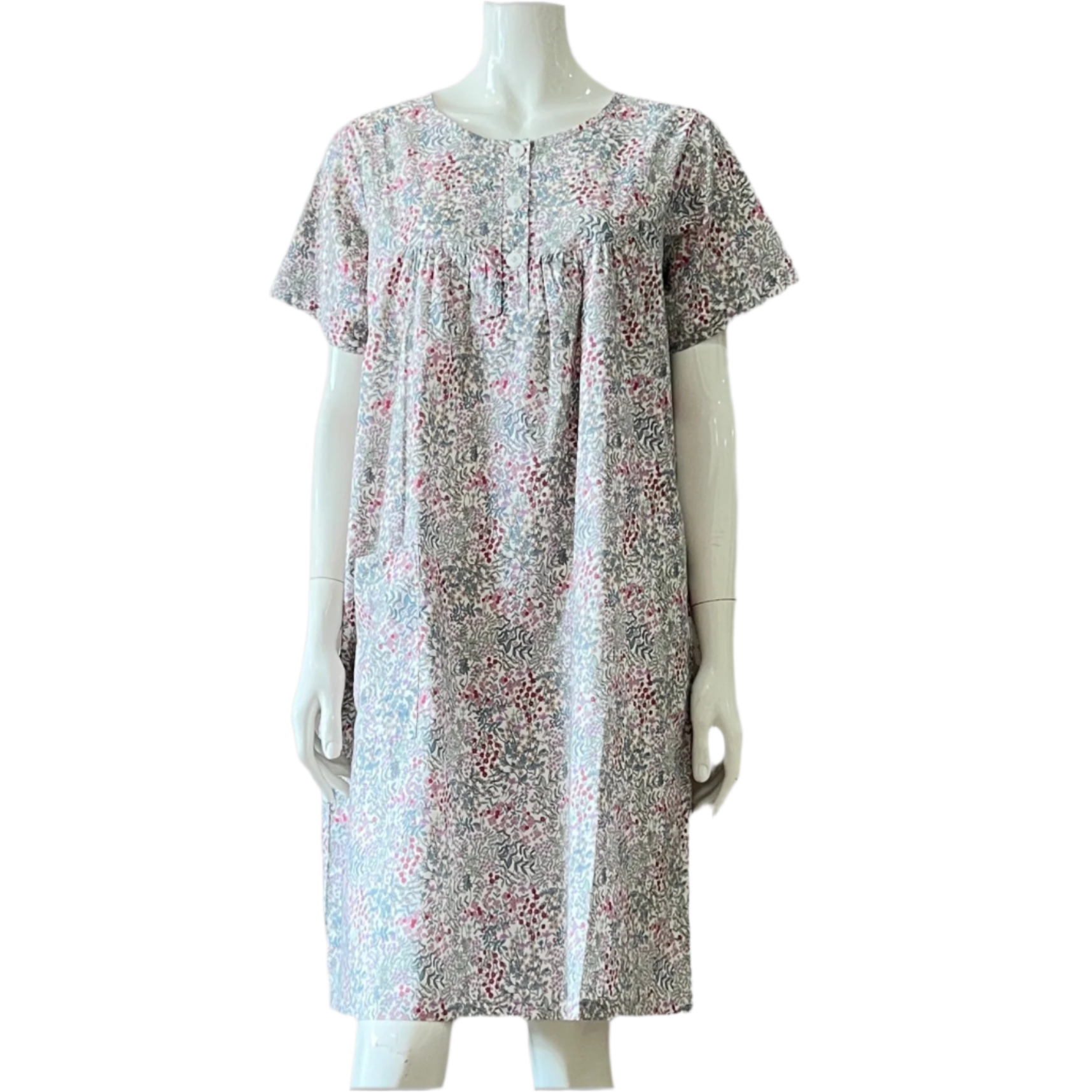 Night Dress with Chest Gather