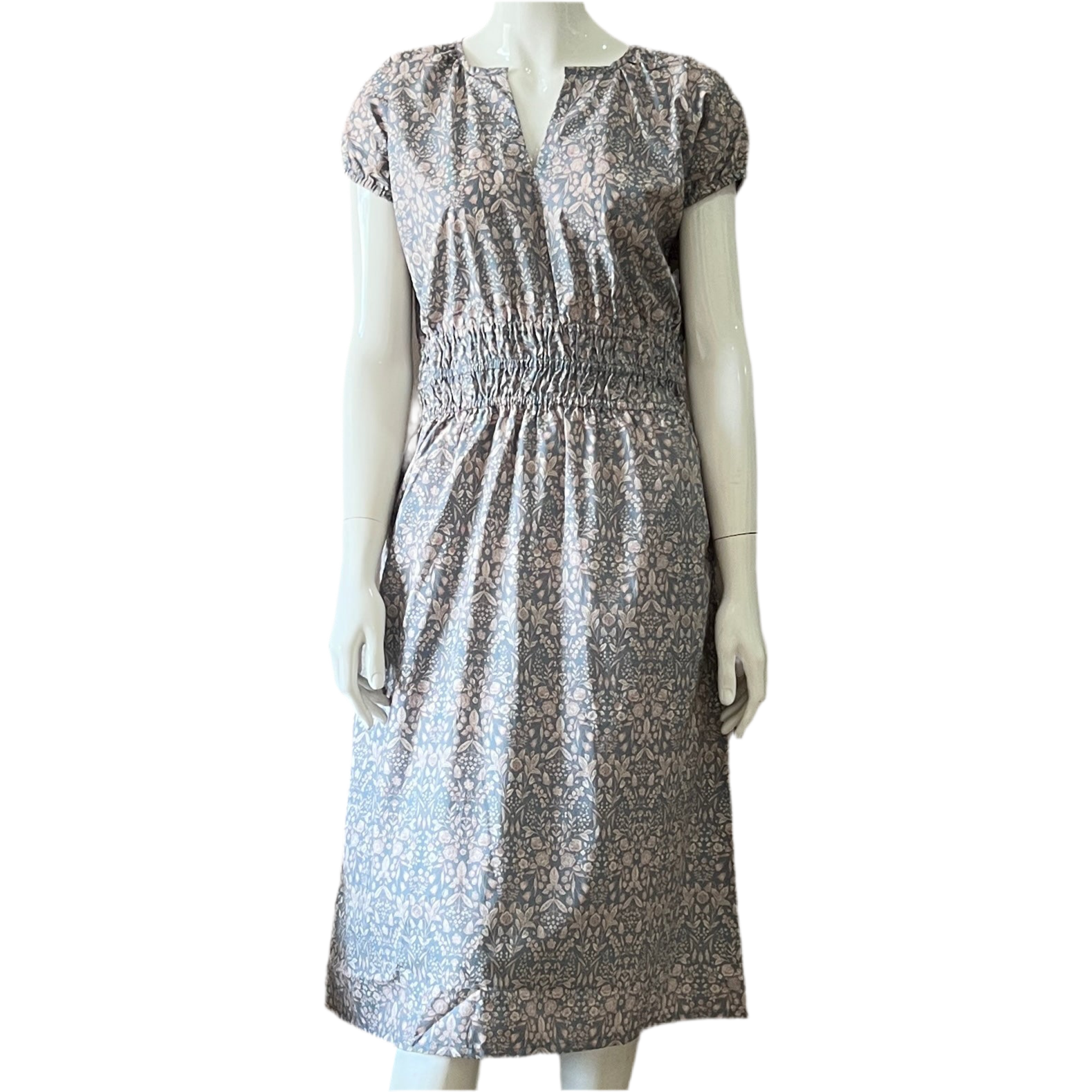 JP Gathered Waist Midi Dress