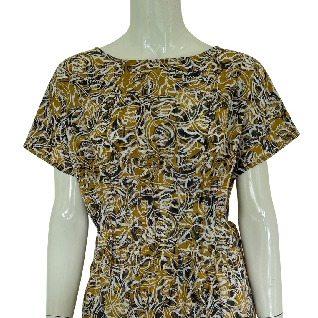 Tuck Waist Dress - L