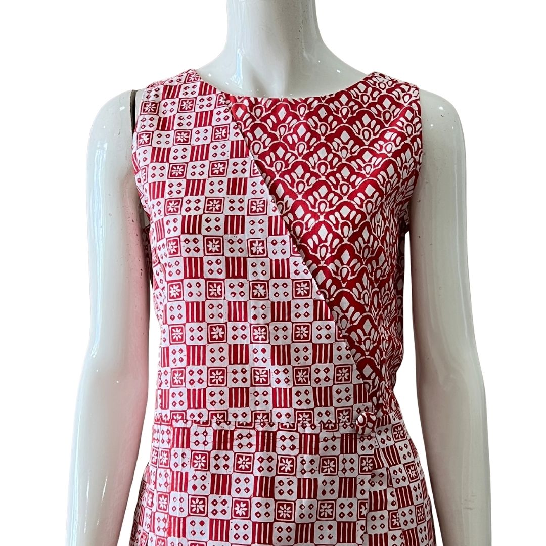 Sleeveless Panel Dress - S