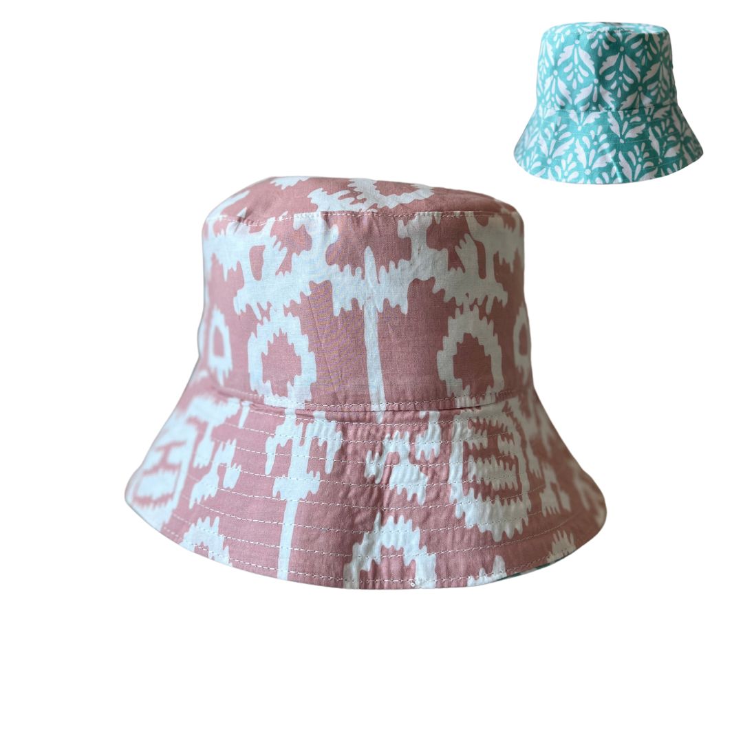 Batik Reversible Bucket Hat Template