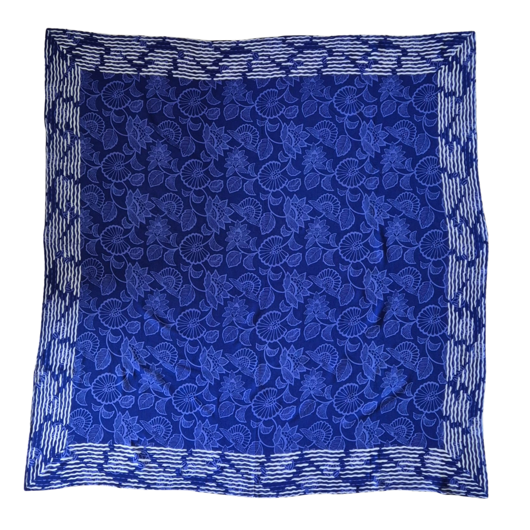 Batik Cap Square Scarf
