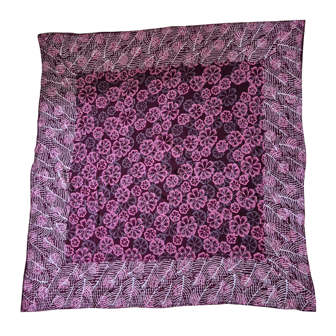 Batik Cap Square Scarf