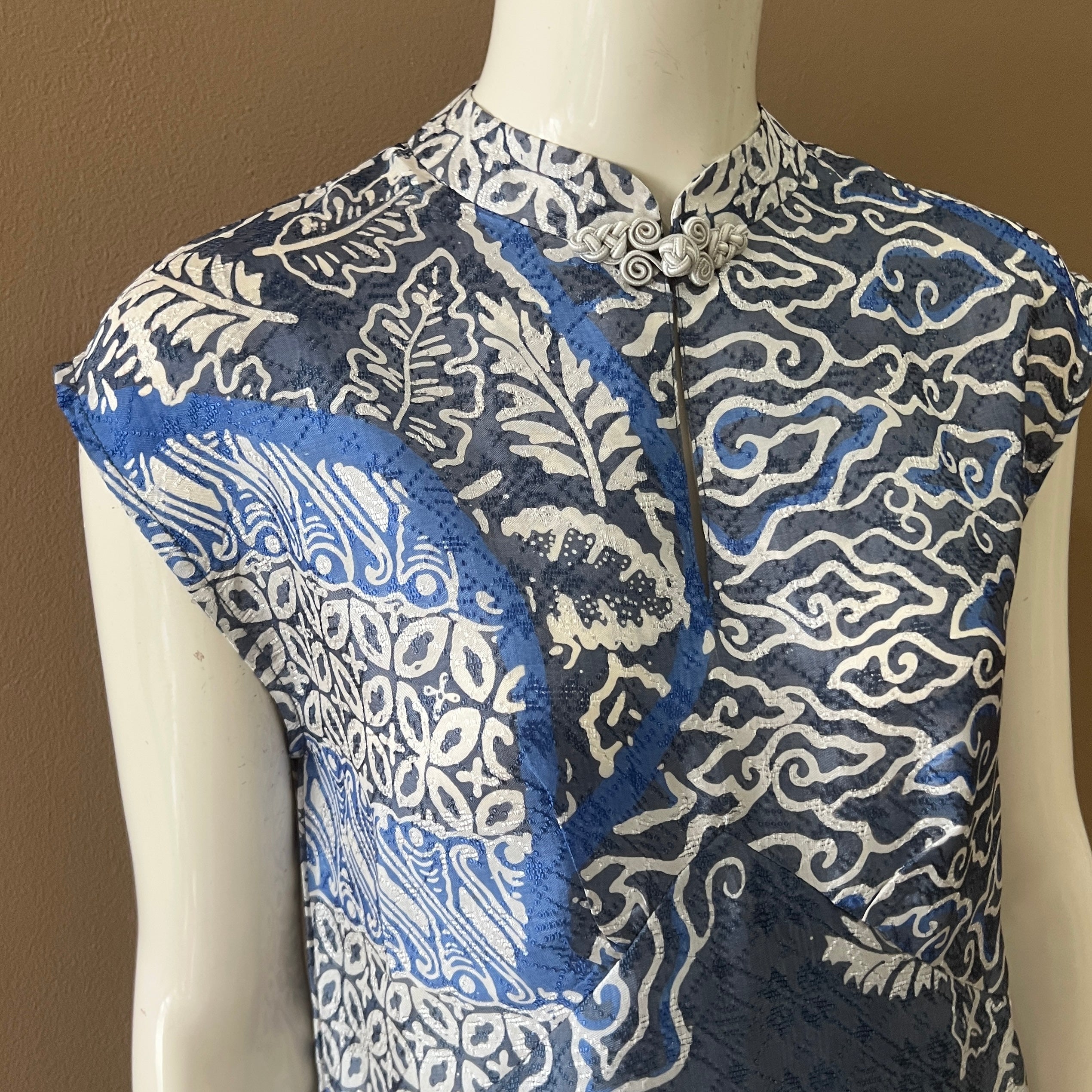 Cheongsam Flare Midi Dress - XS