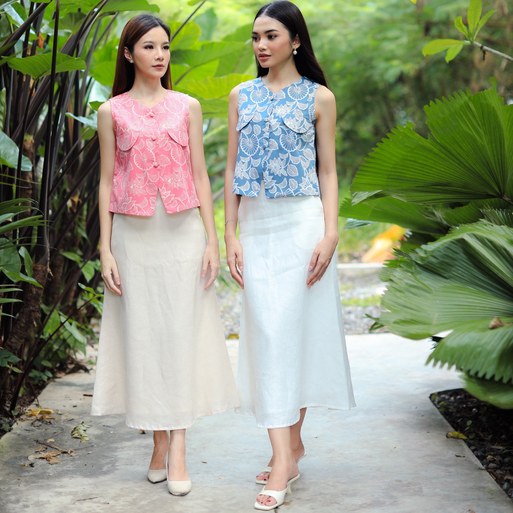 Batik Vest - Pink