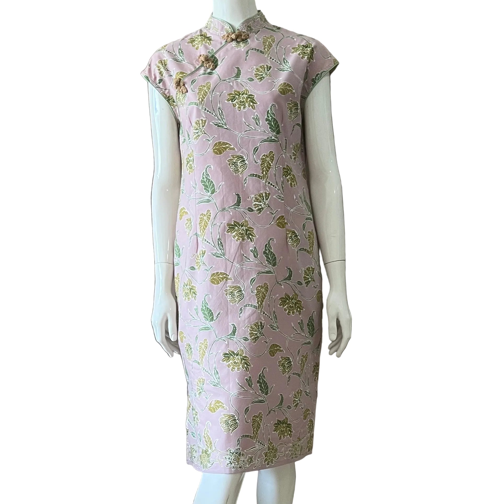 Batik Nyonya Cheongsam Midi Dress -S
