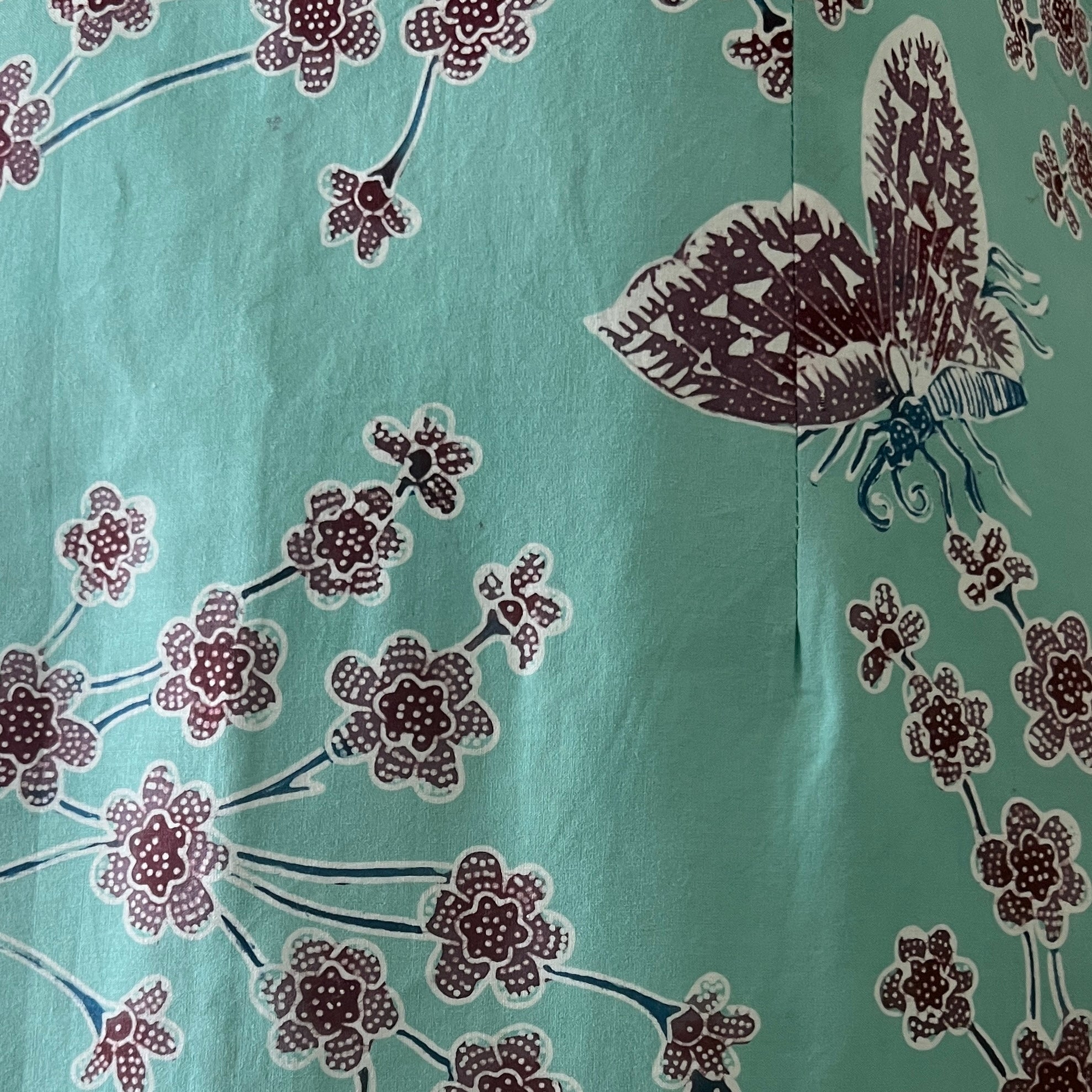 Batik Nyonya Cheongsam Midi Dress -XS