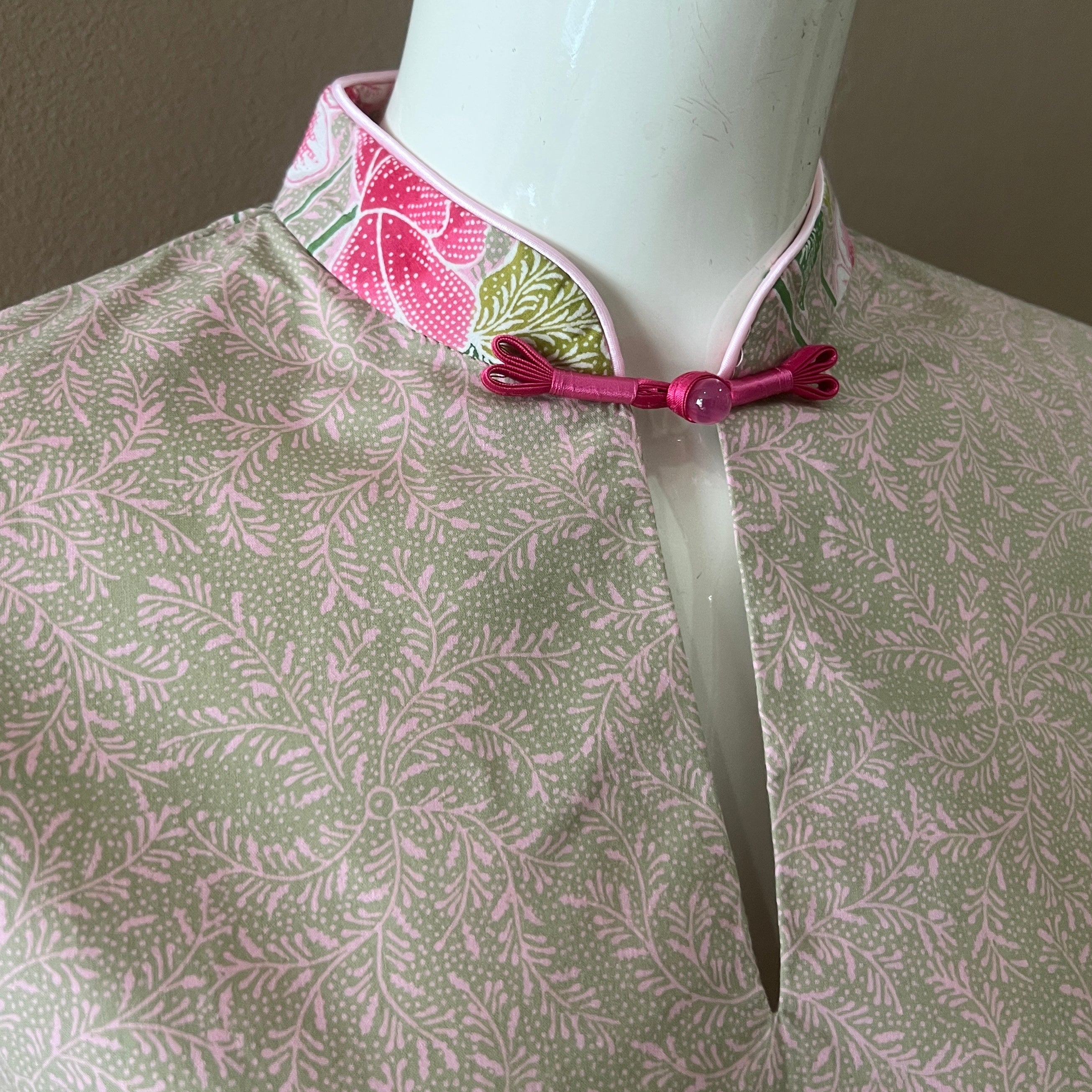 3/4 Sleeve Cheongsam Dress