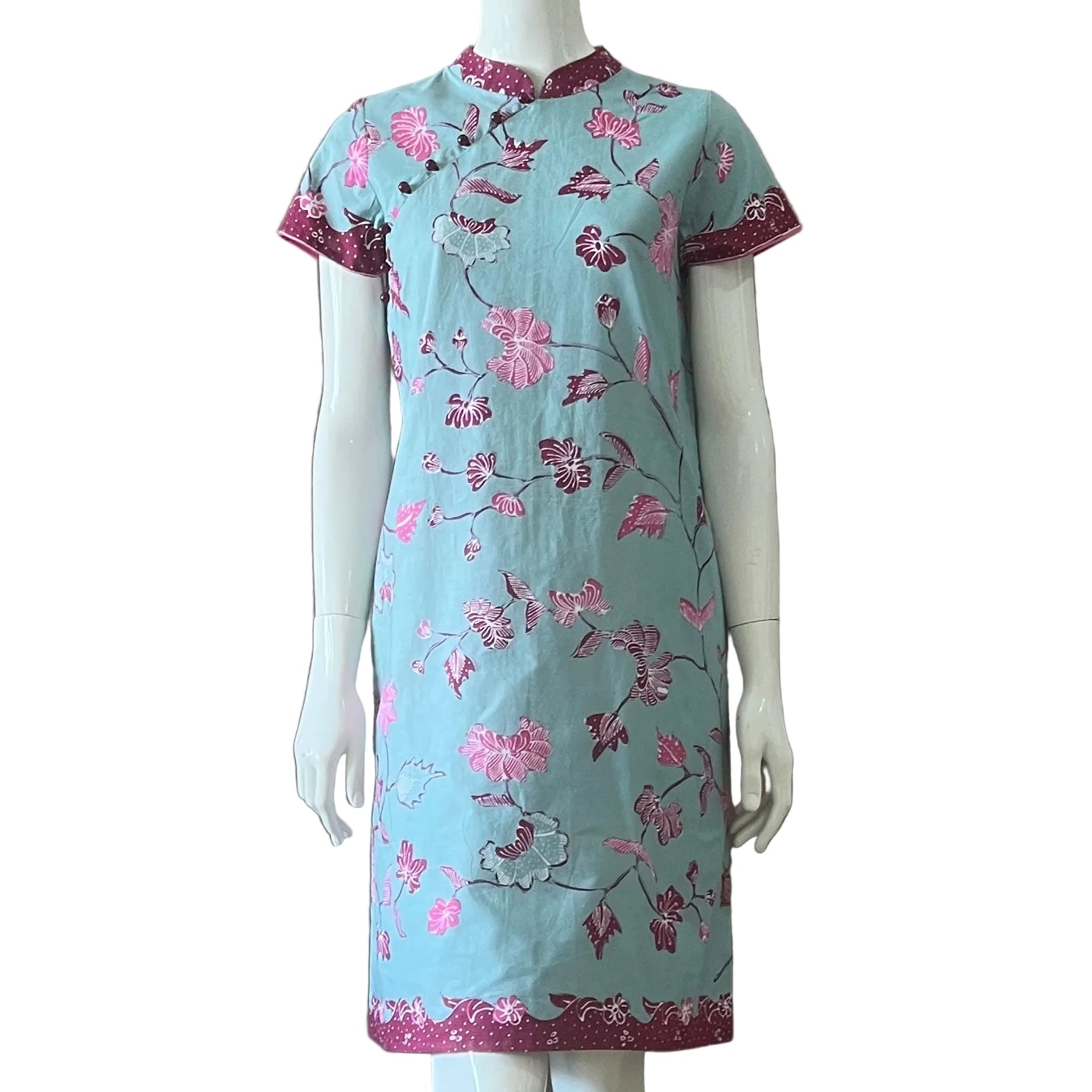 Batik Tulis Cheongsam Relax Dress -XS