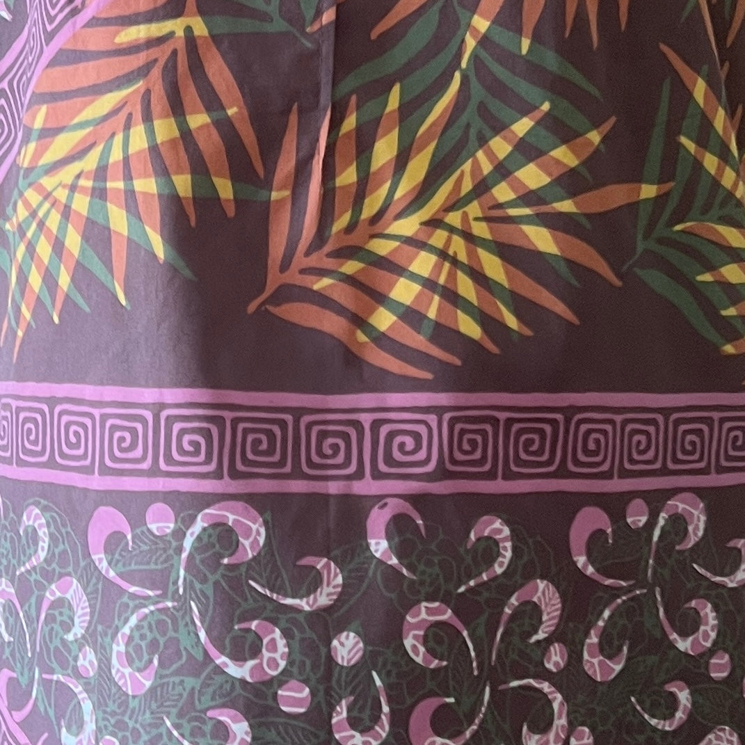 Ruffle Neck Maxi Dress XS