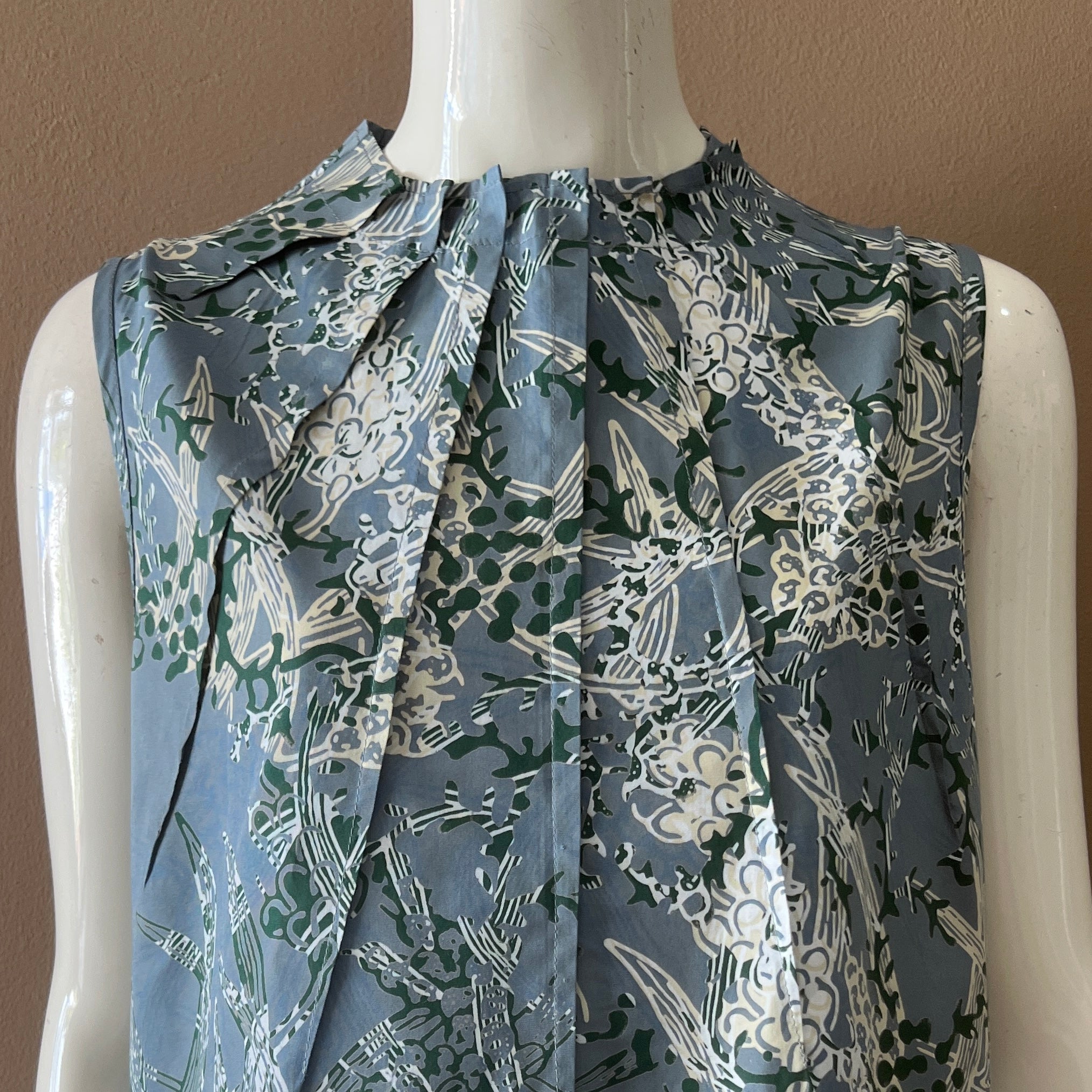 Ruffle Neck Maxi Dress L