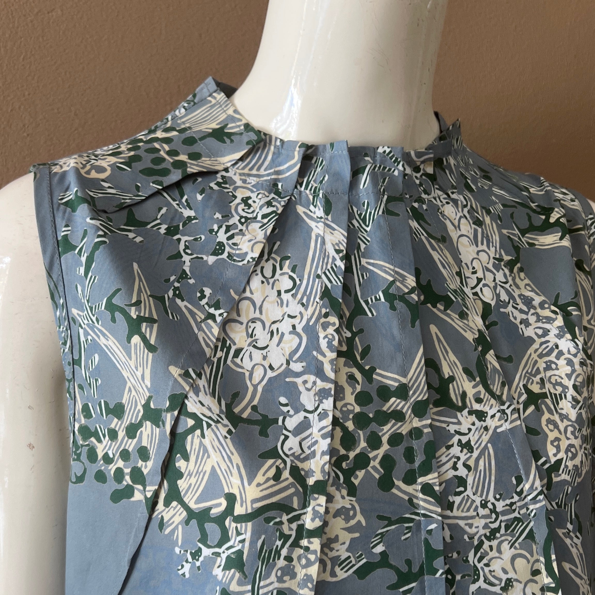 Ruffle Neck Maxi Dress L