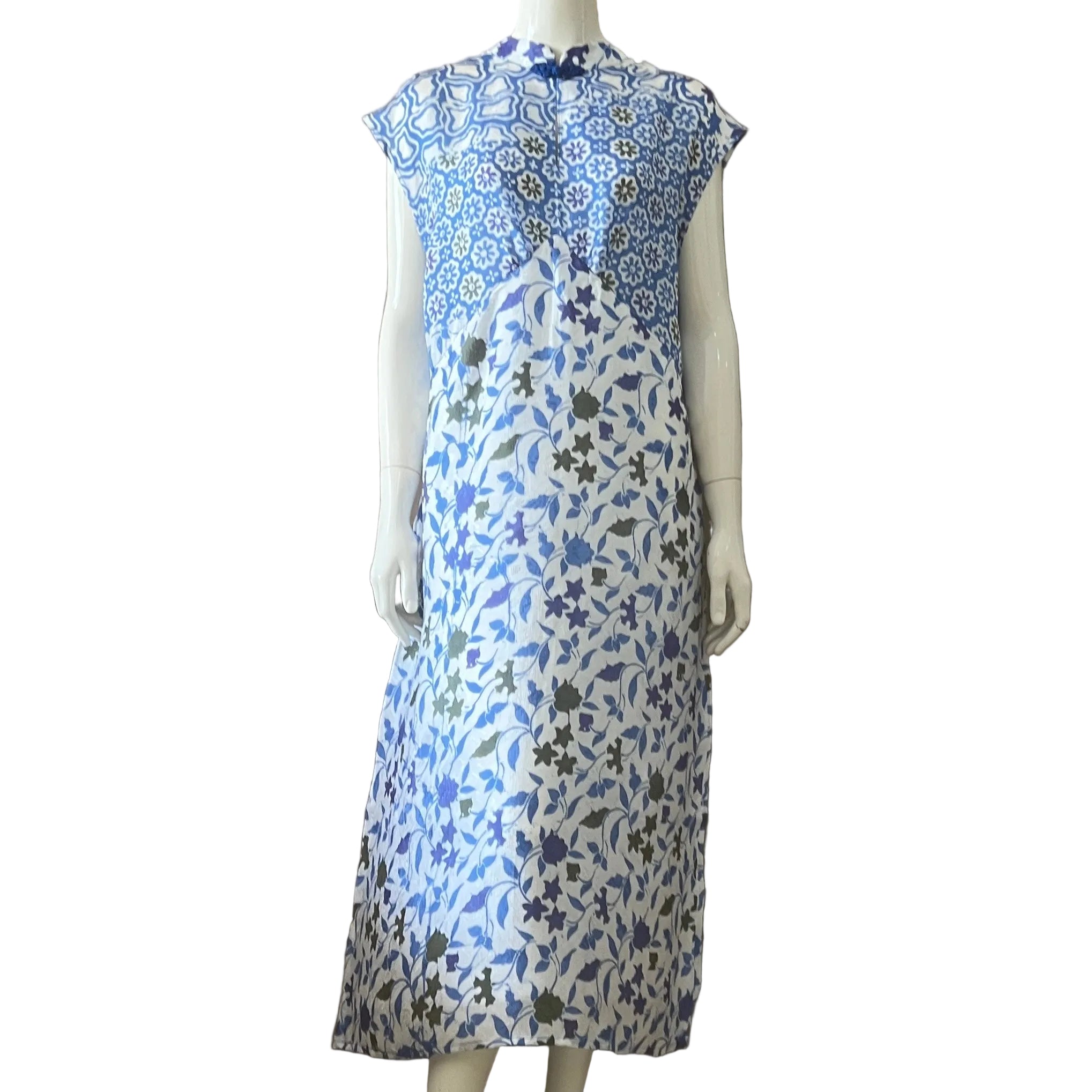 Cheongsam Flare Midi Dress - XL