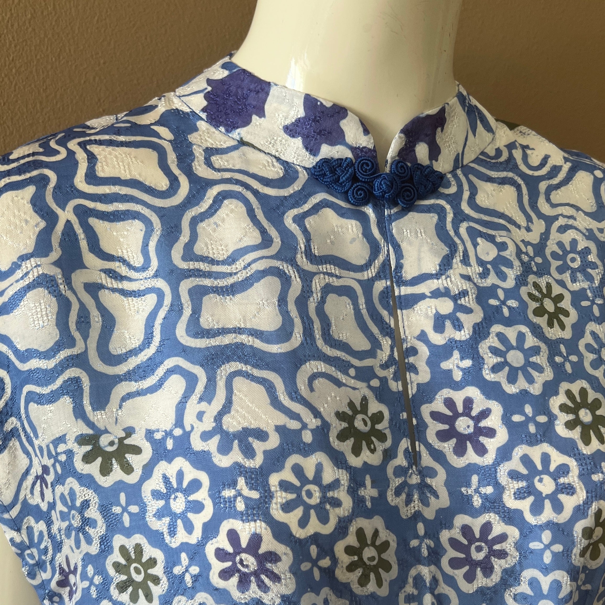 Cheongsam Flare Midi Dress - XL