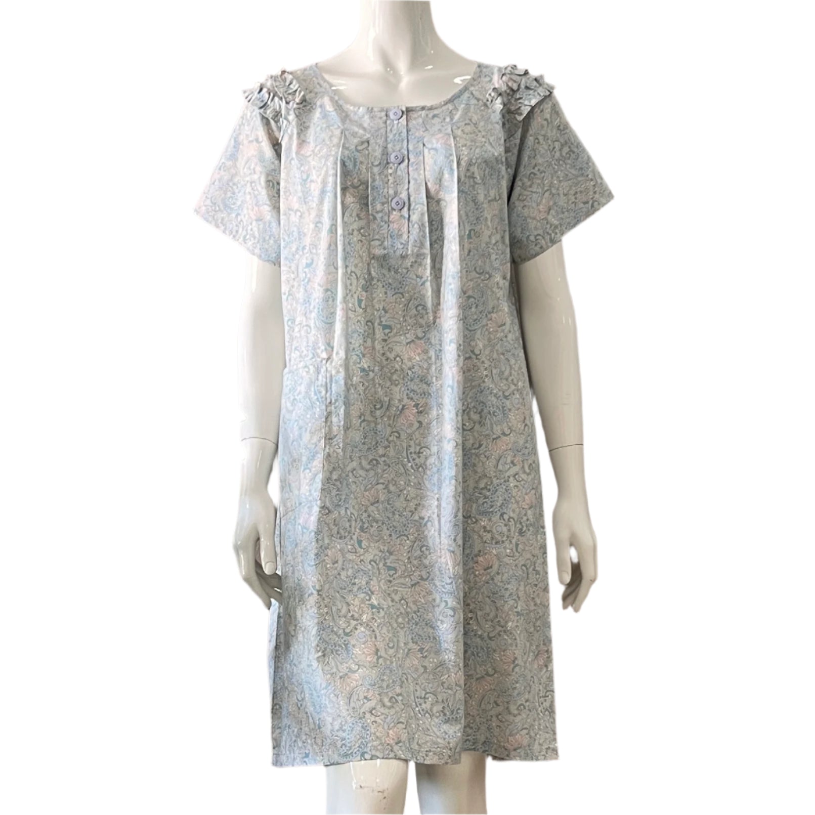 Night Dress with Shoulder Frill
