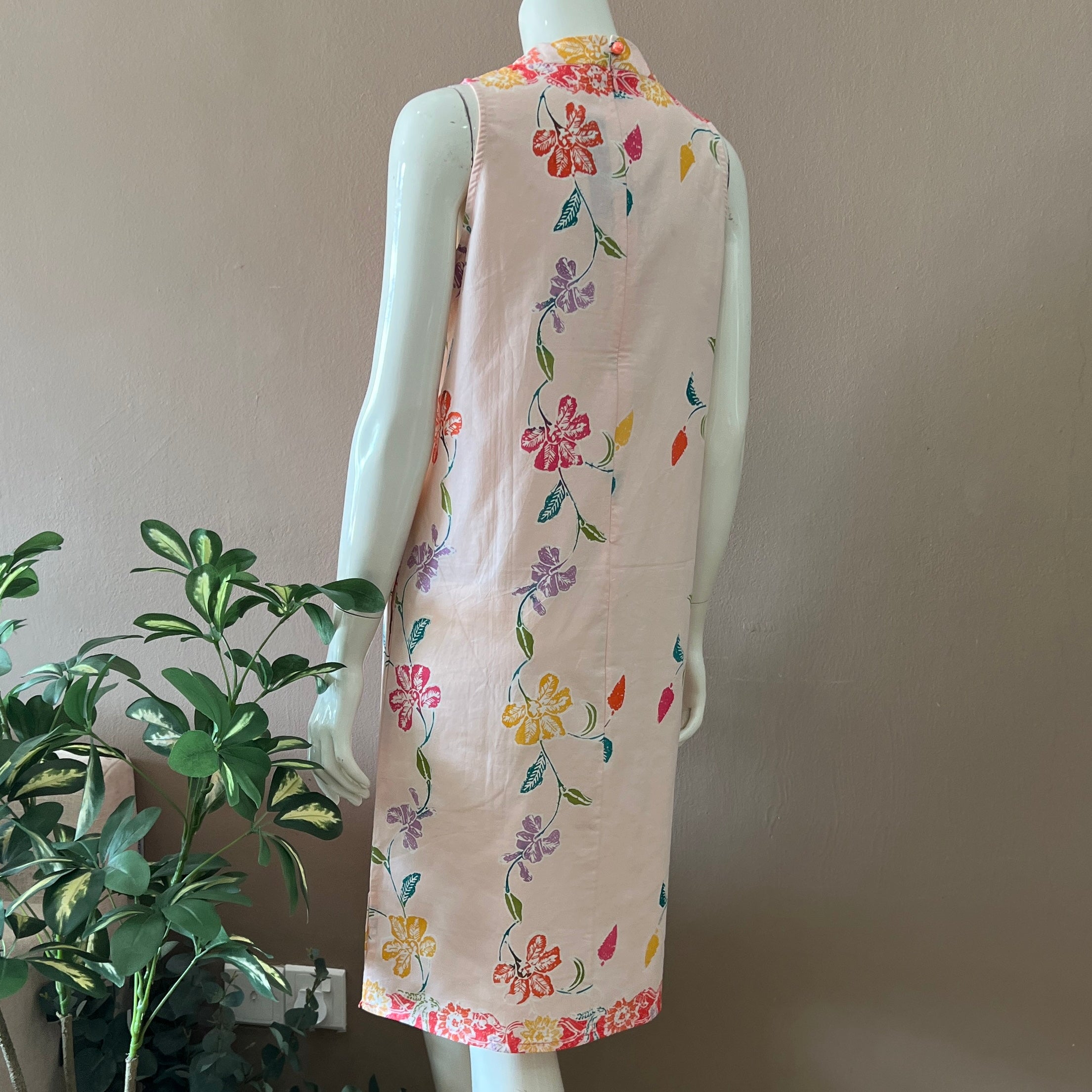 2 Buttons Cheongsam Relax Dress - S