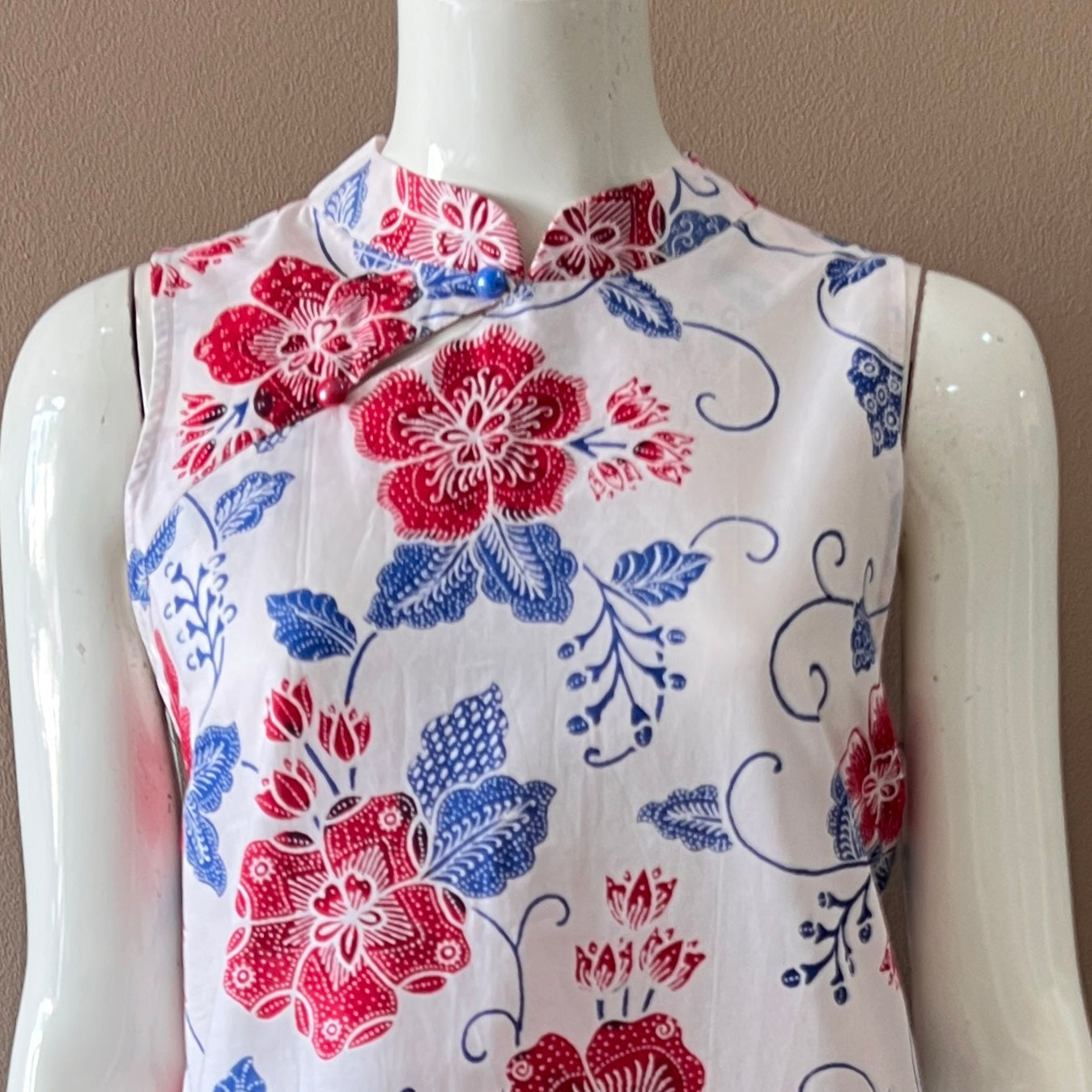 2 Buttons Cheongsam Relax Dress - S