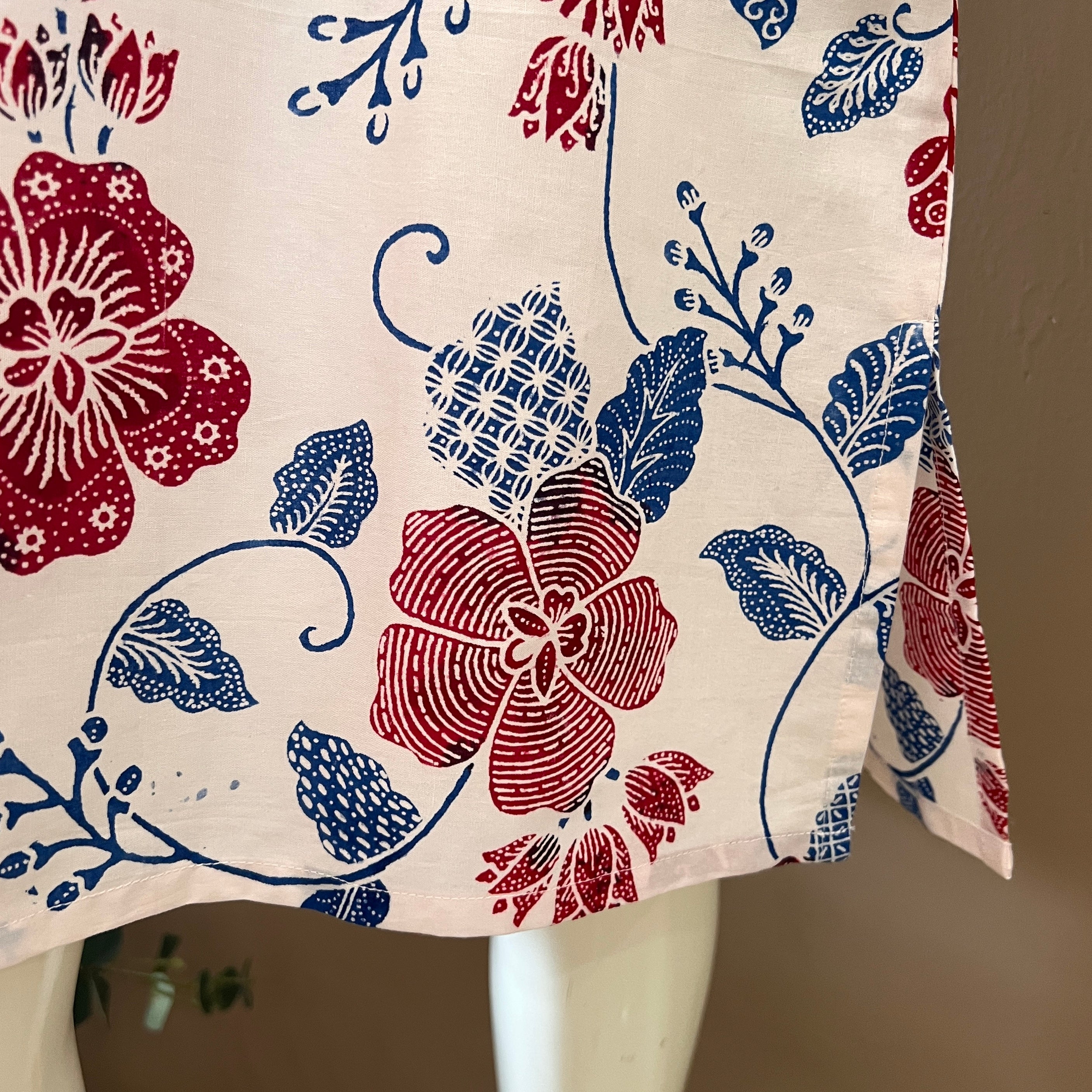 2 Buttons Cheongsam Relax Dress - S