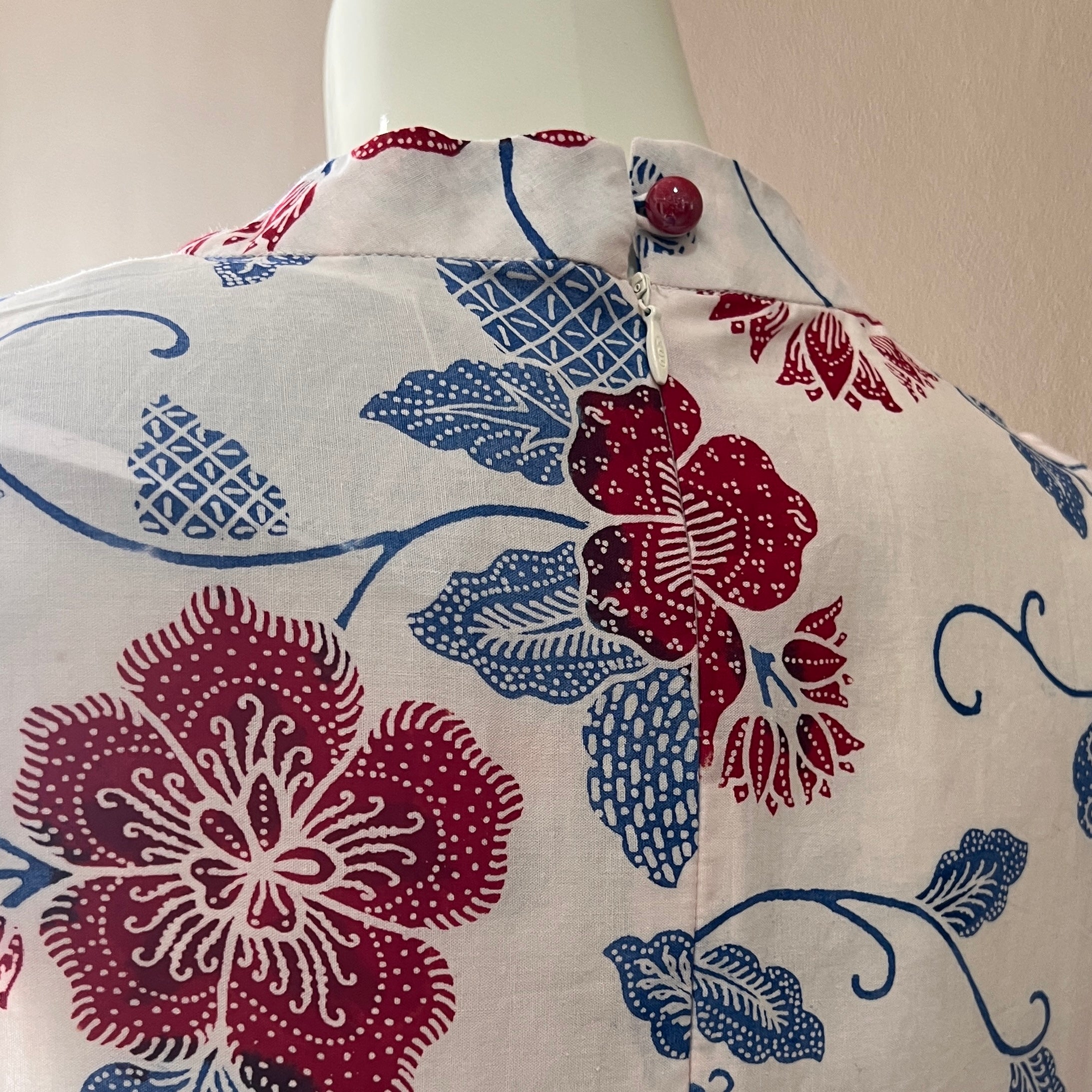 2 Buttons Cheongsam Relax Dress - S