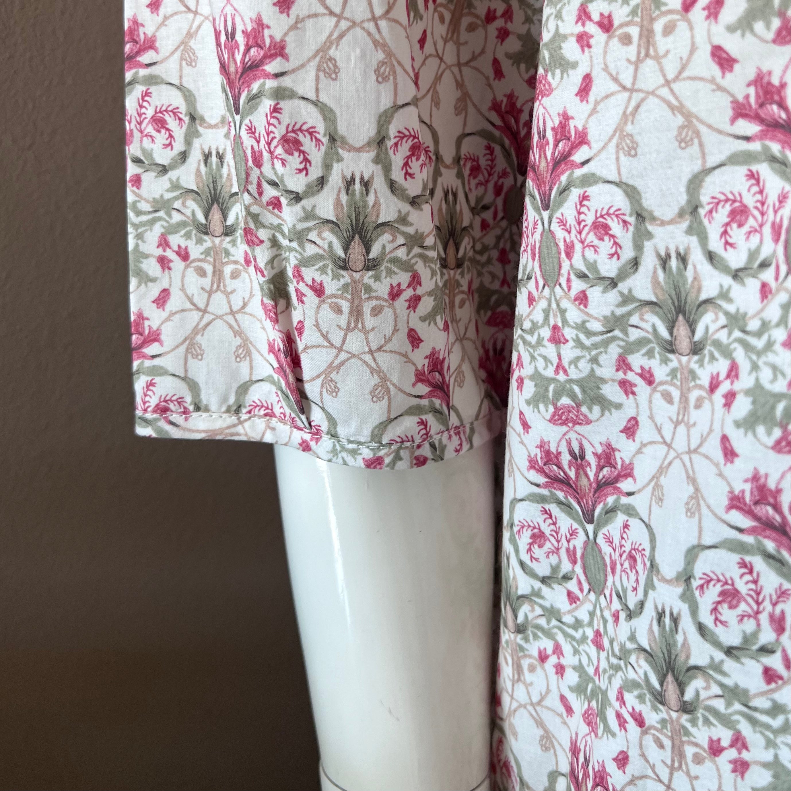 3/4 Sleeve Night Dress Template