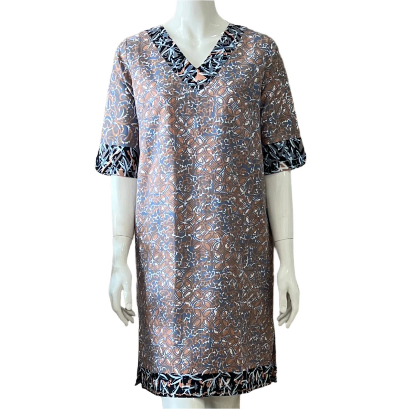 Classic V Neck Dress - S