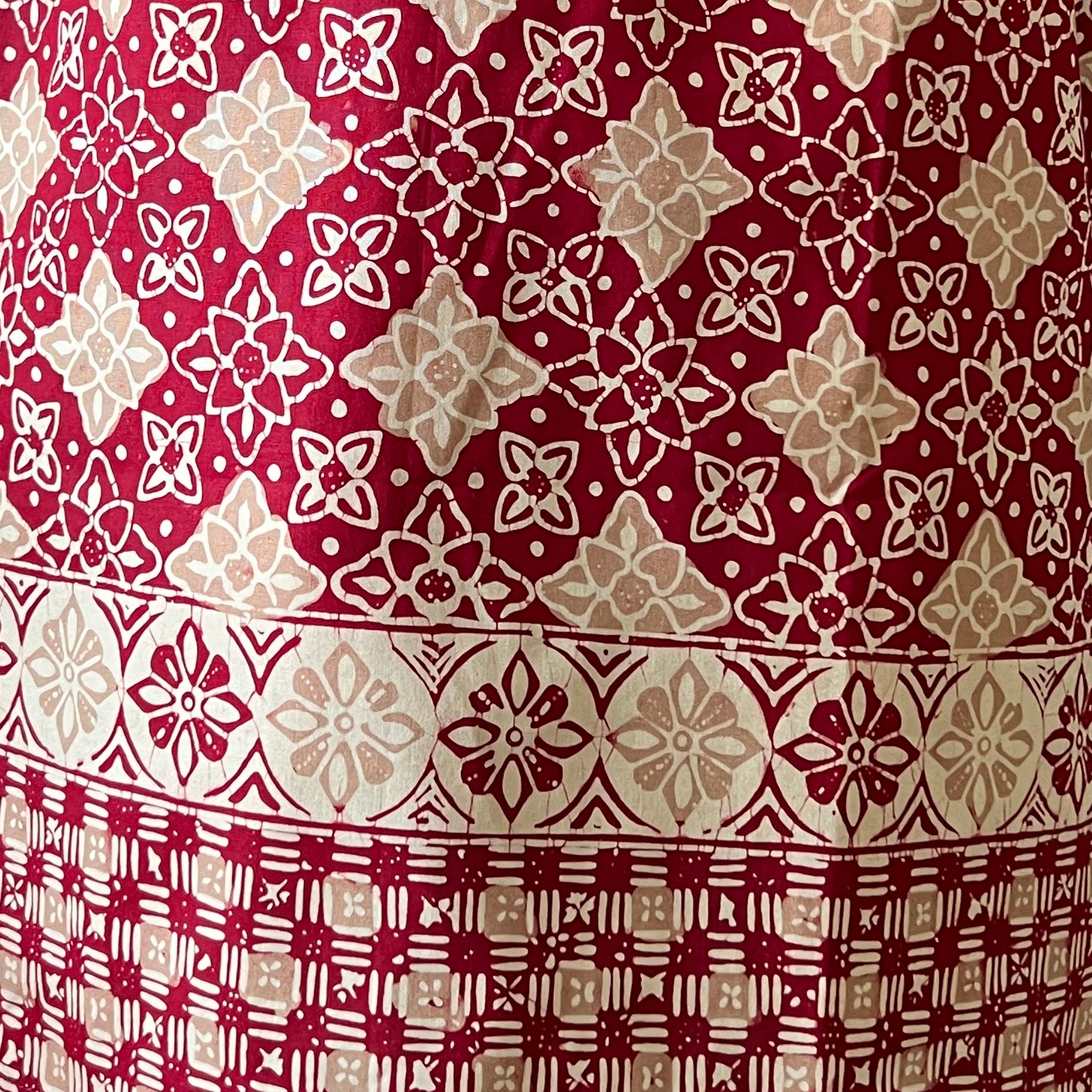 Gathered Waist Midi Dress - L