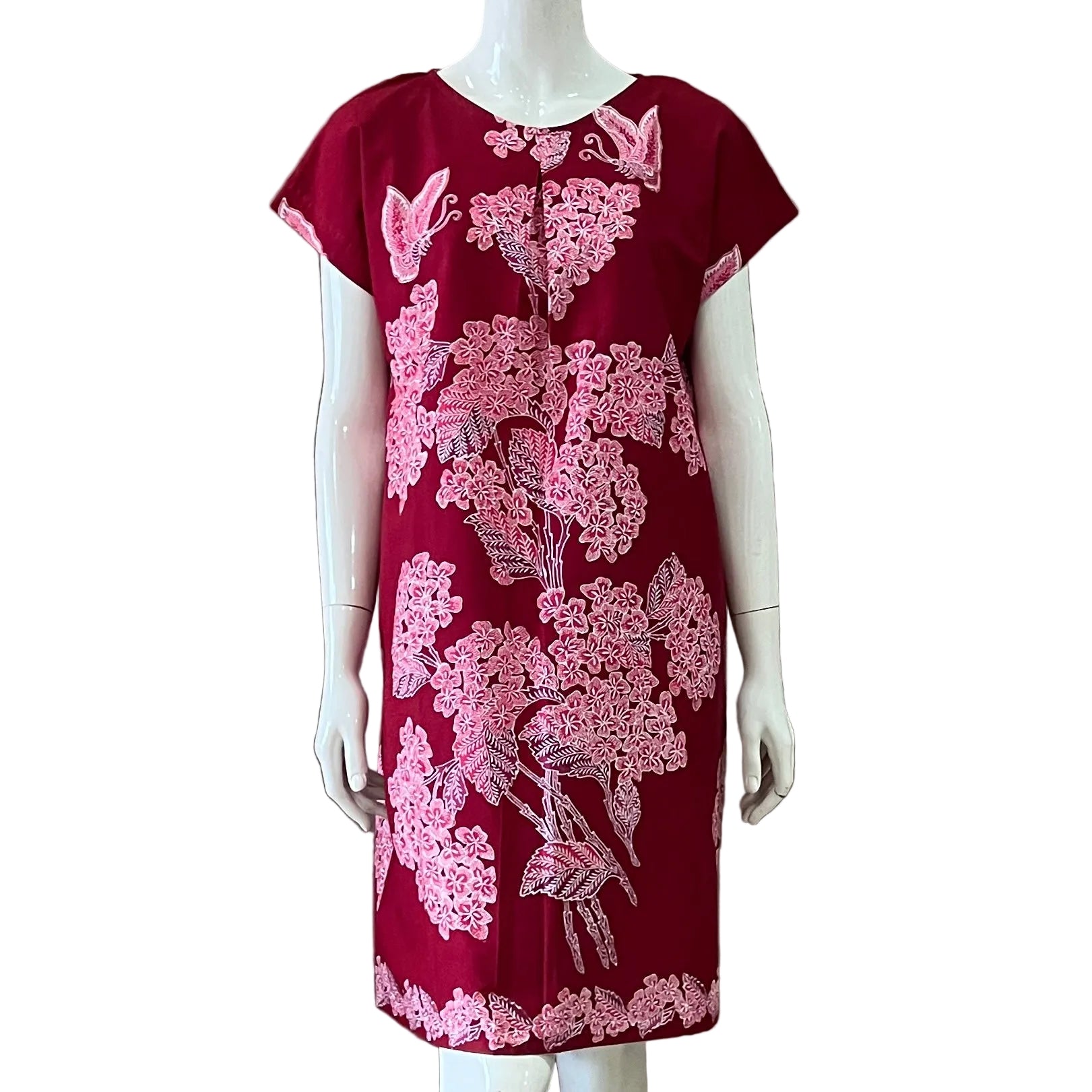 V Neck Tuck Dress - S