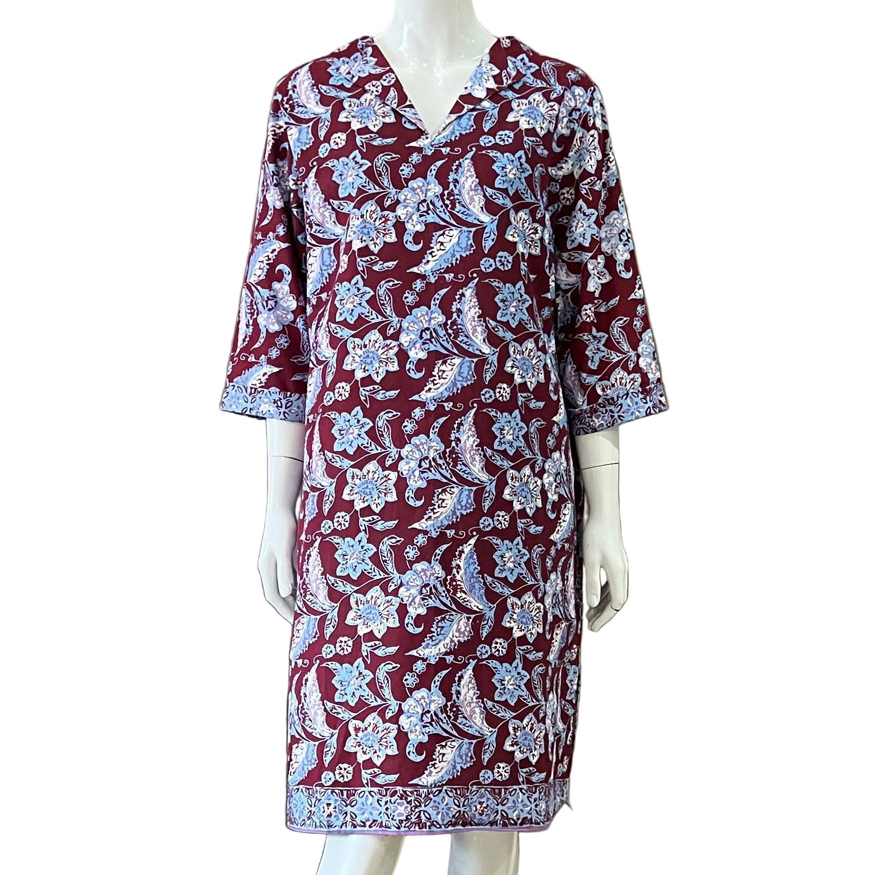 V Neck dress w/ collar - XL