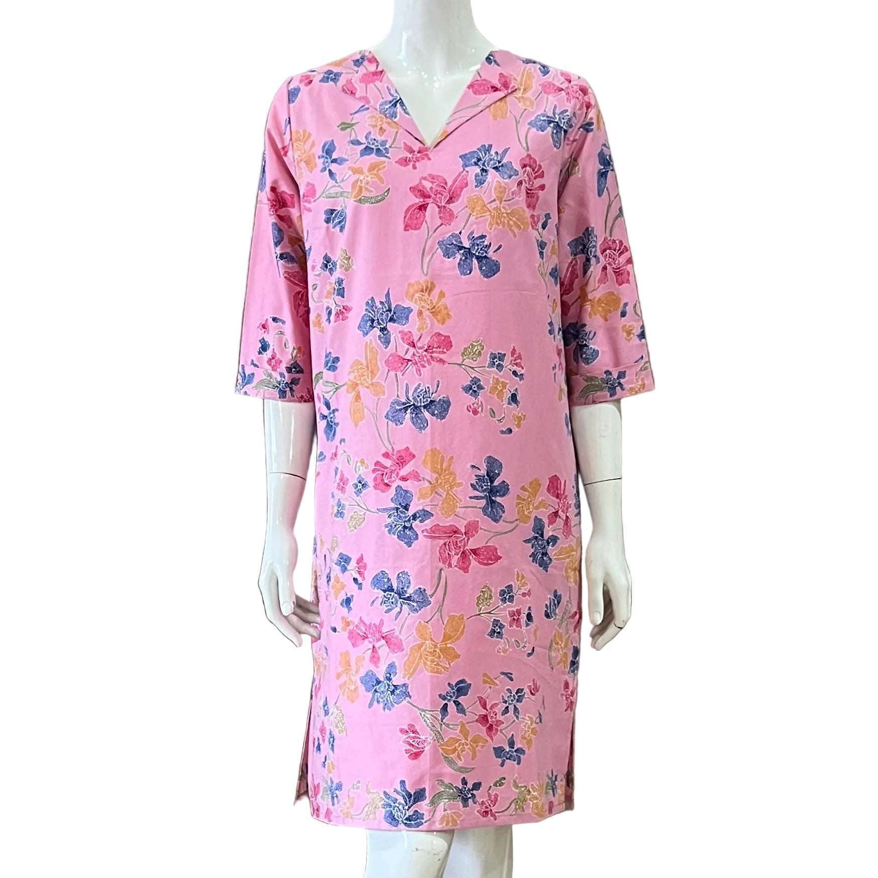 V Neck dress w/ collar - M