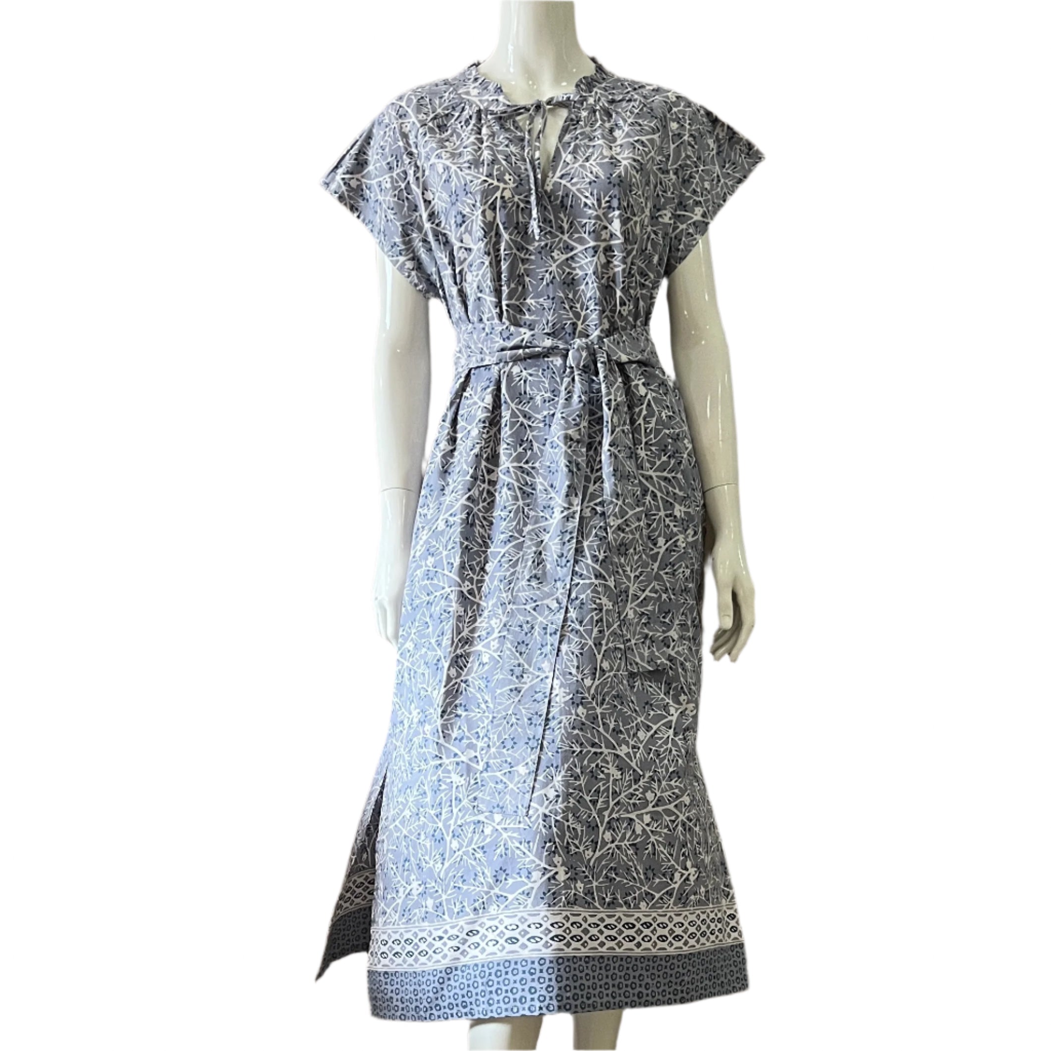 Pintuck Pleated Midi Dress - XL