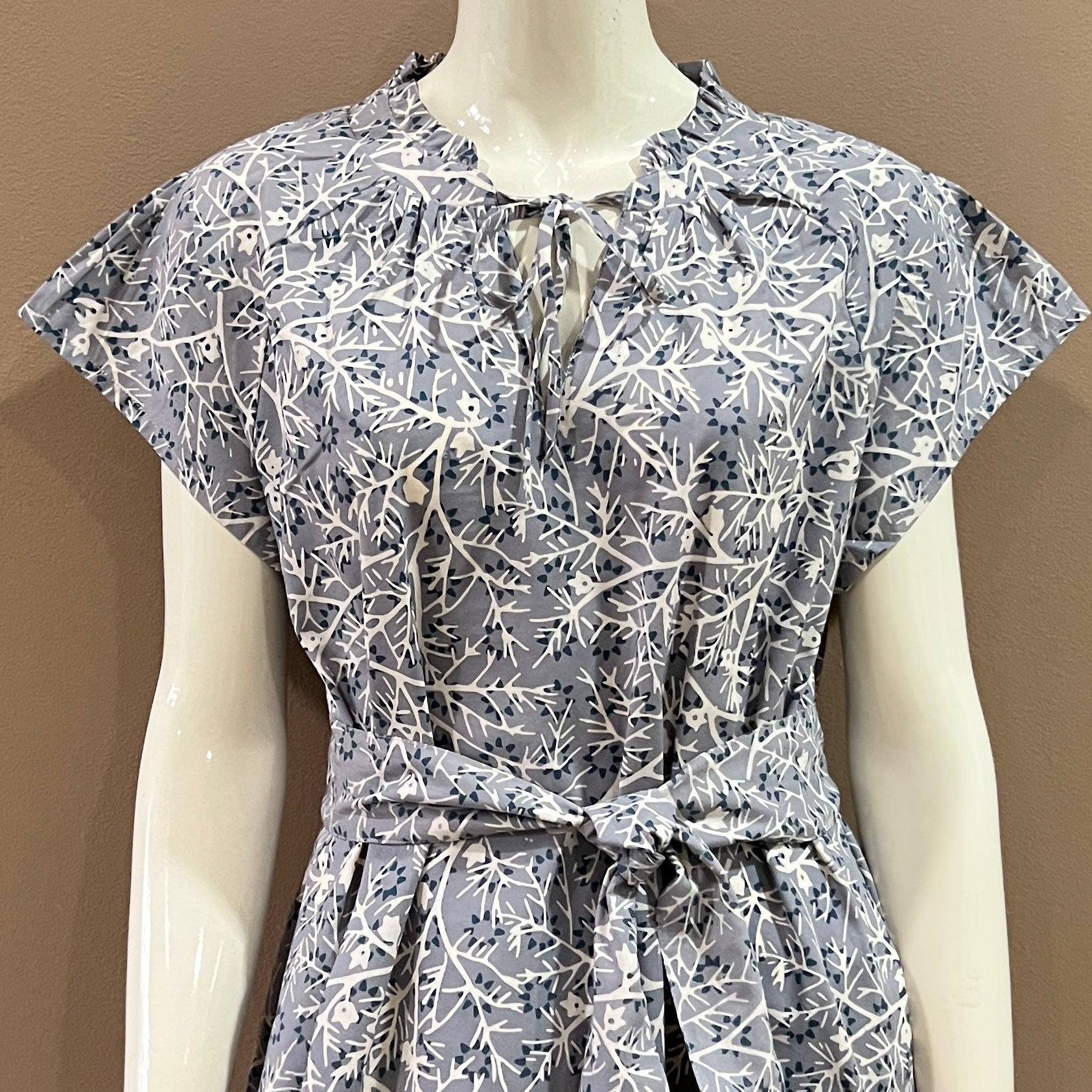 Pintuck Pleated Midi Dress - XL