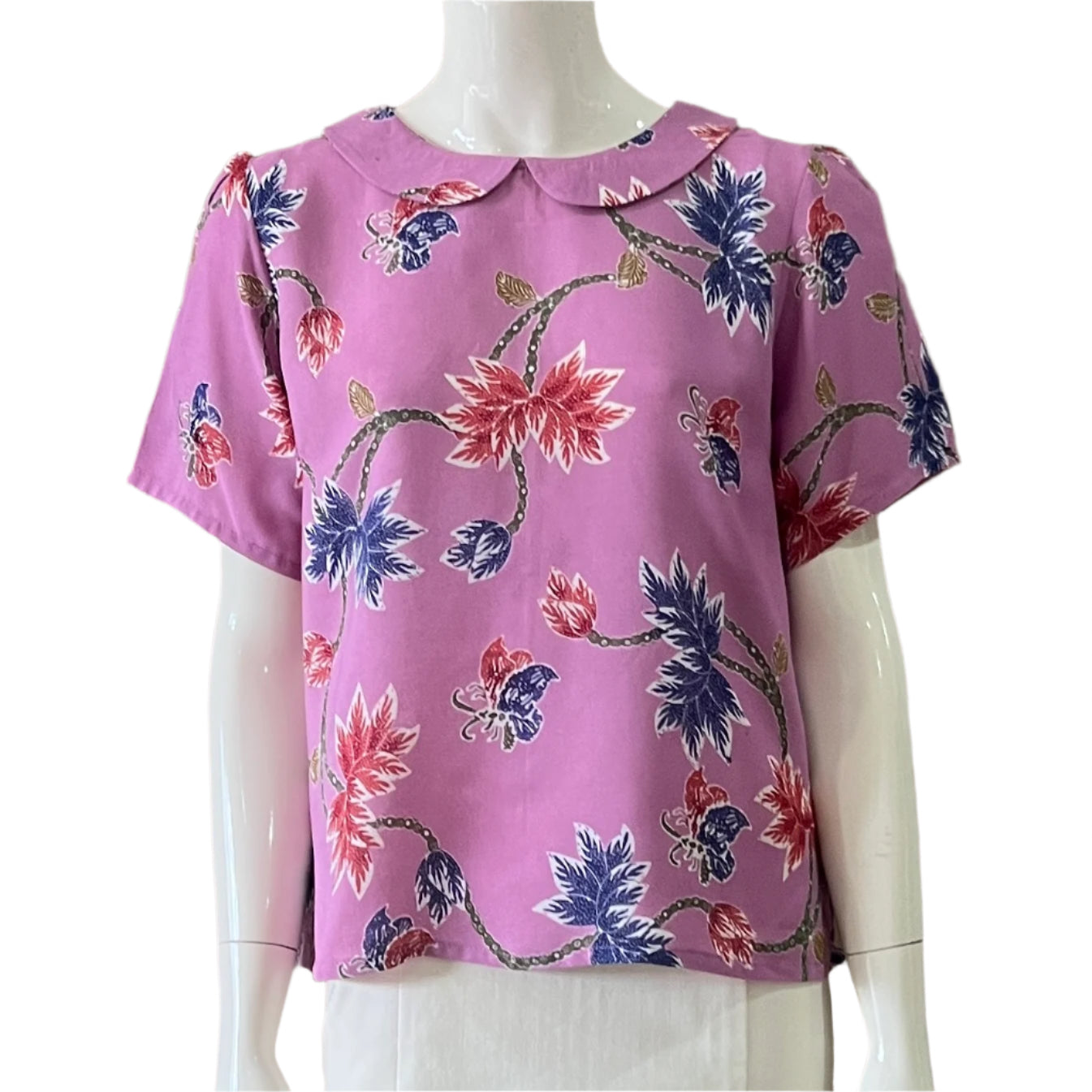 Peter Pan Collar Top - M
