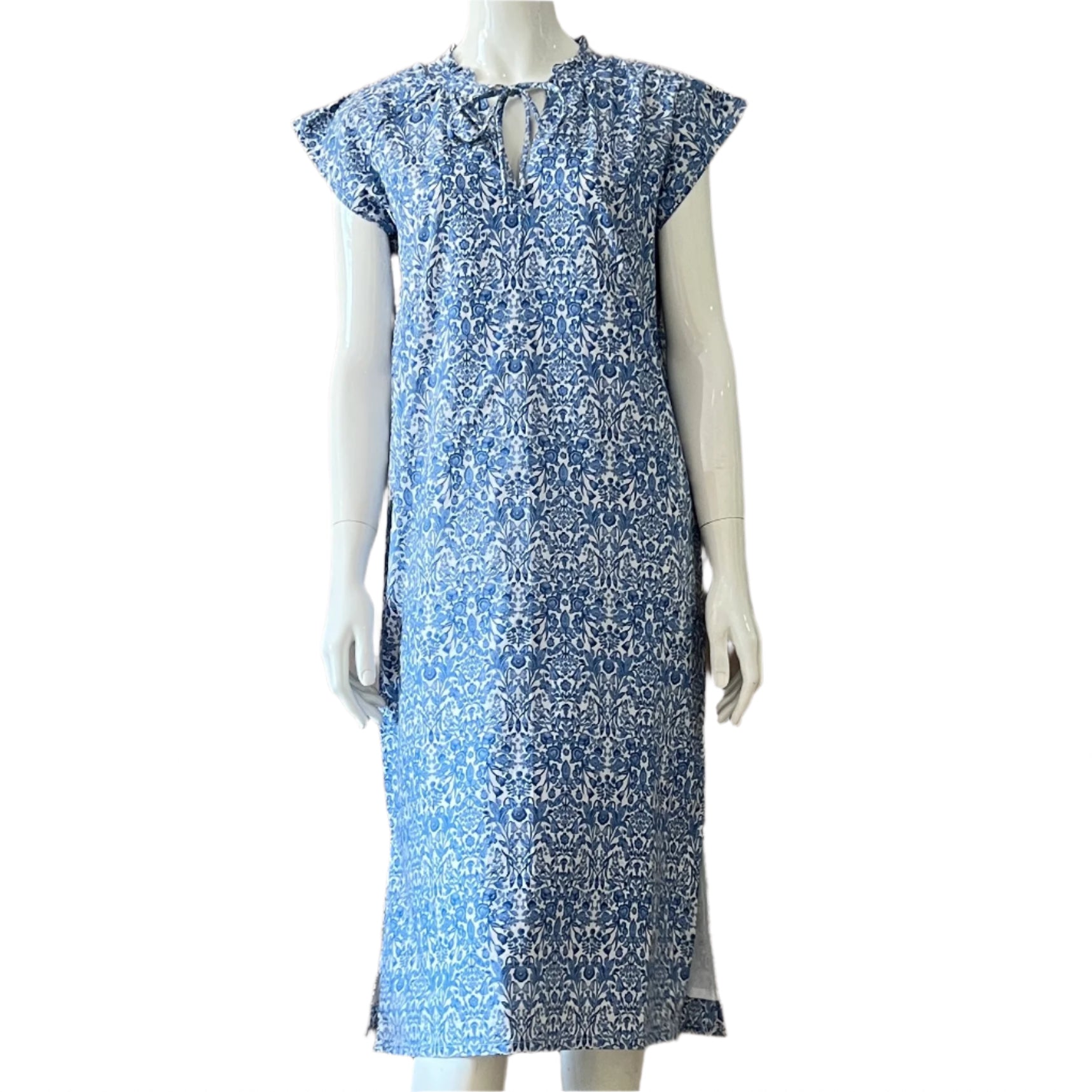 JP Pintuck Pleated Midi Dress