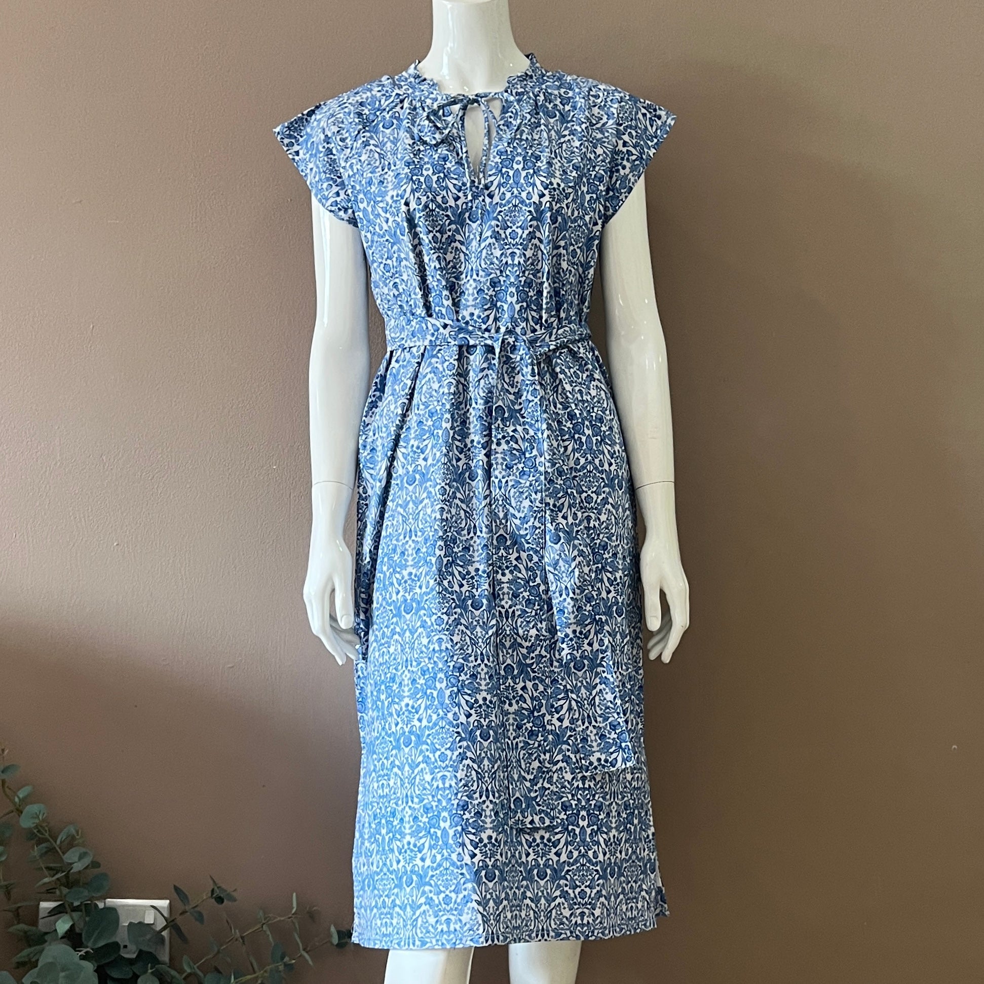 JP Pintuck Pleated Midi Dress