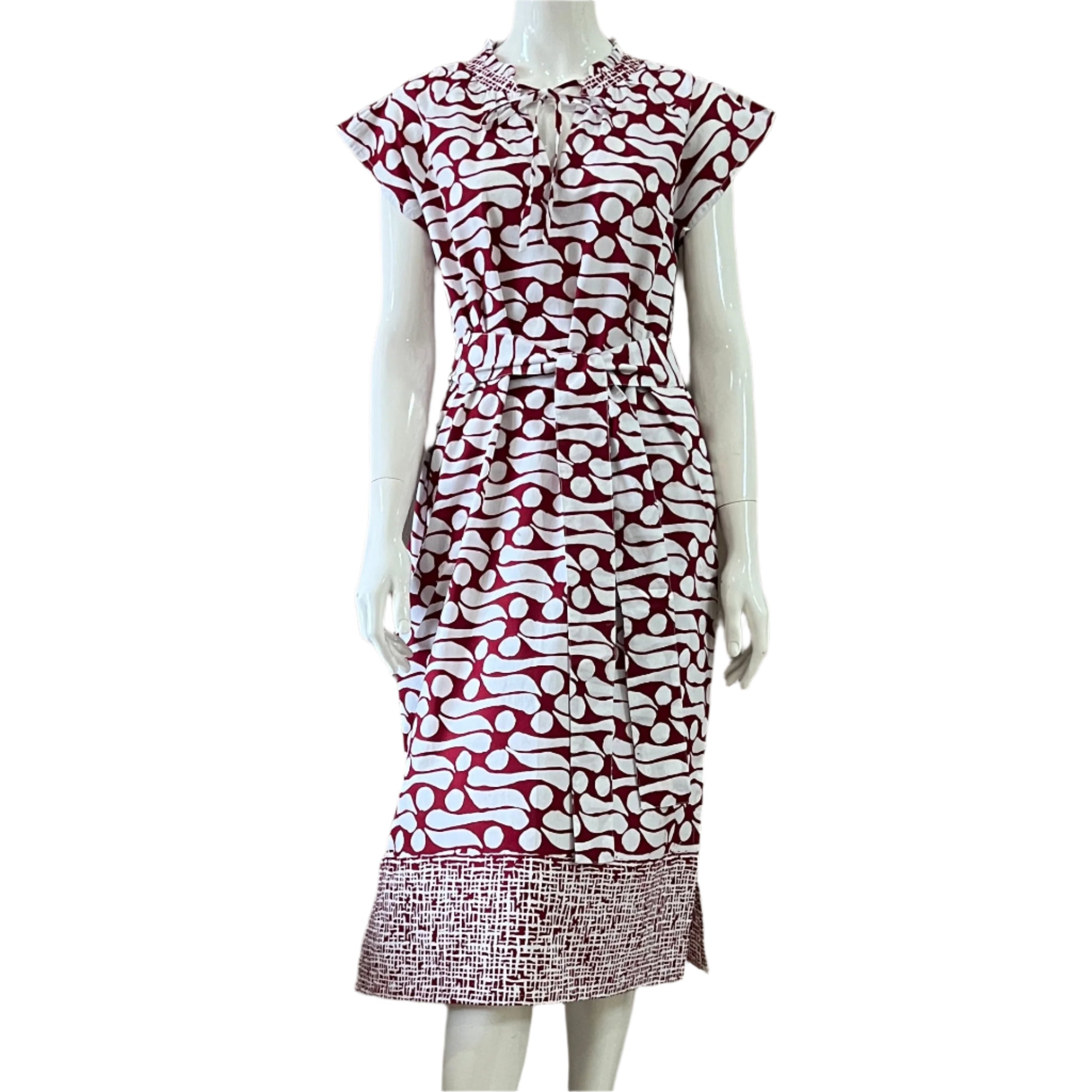 Pintuck Pleated Midi Dress - Parang