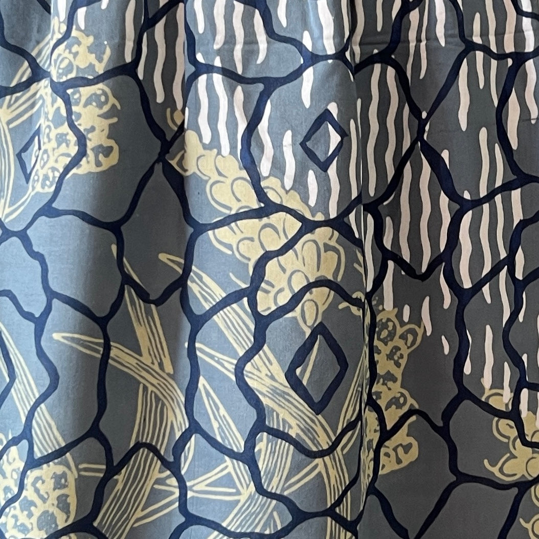 Gathered Waist Midi Dress - M