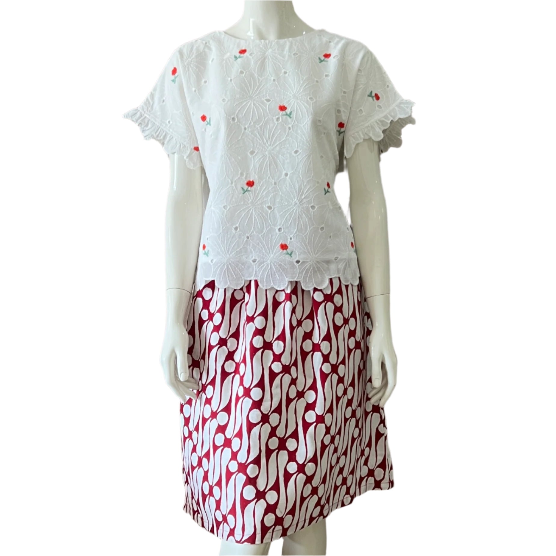 Elastic Waistband Skirt