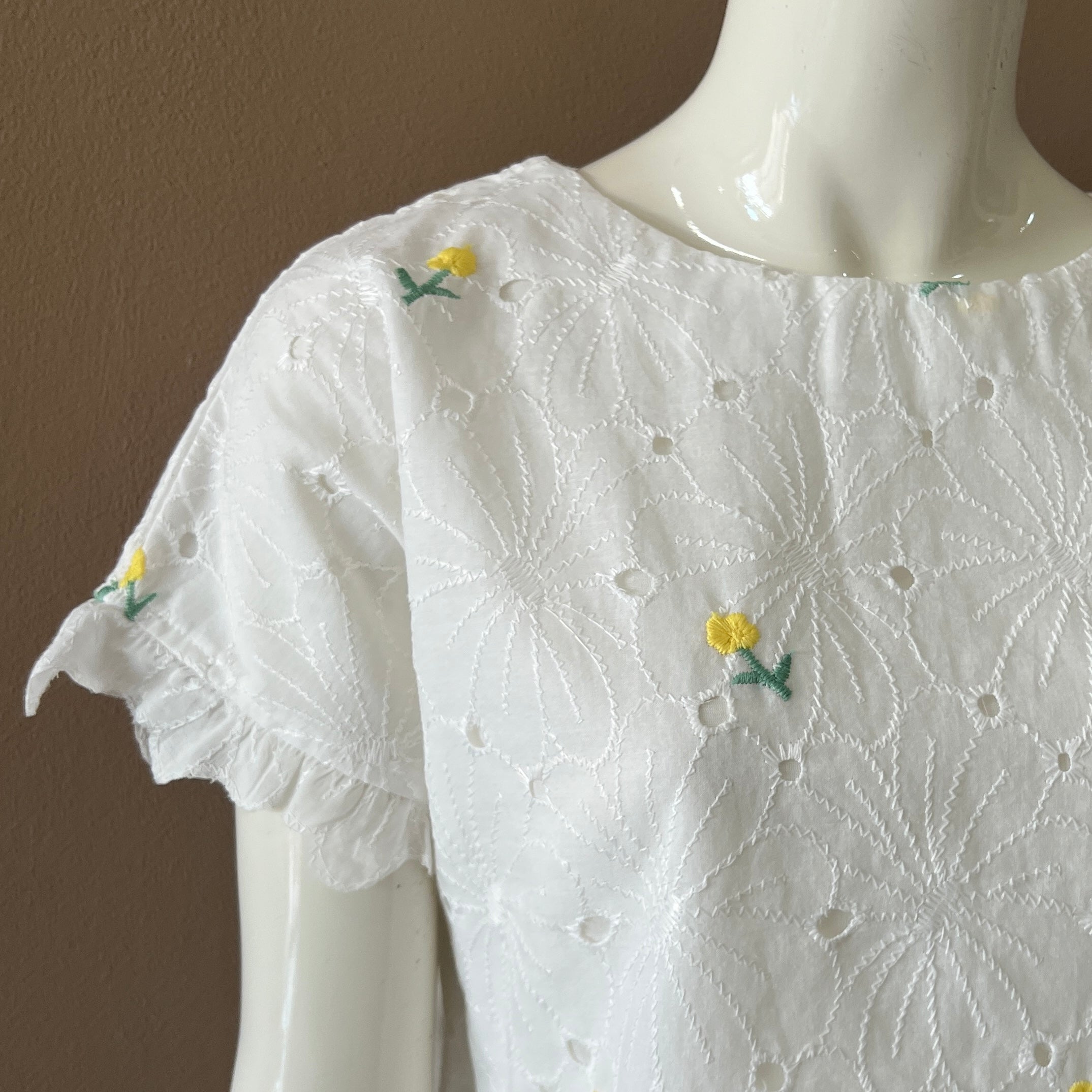 Frill Sleeve Top - Yellow