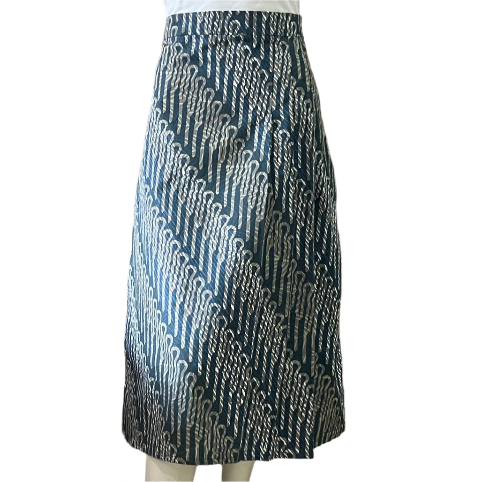 Side Pleated Skirt - M