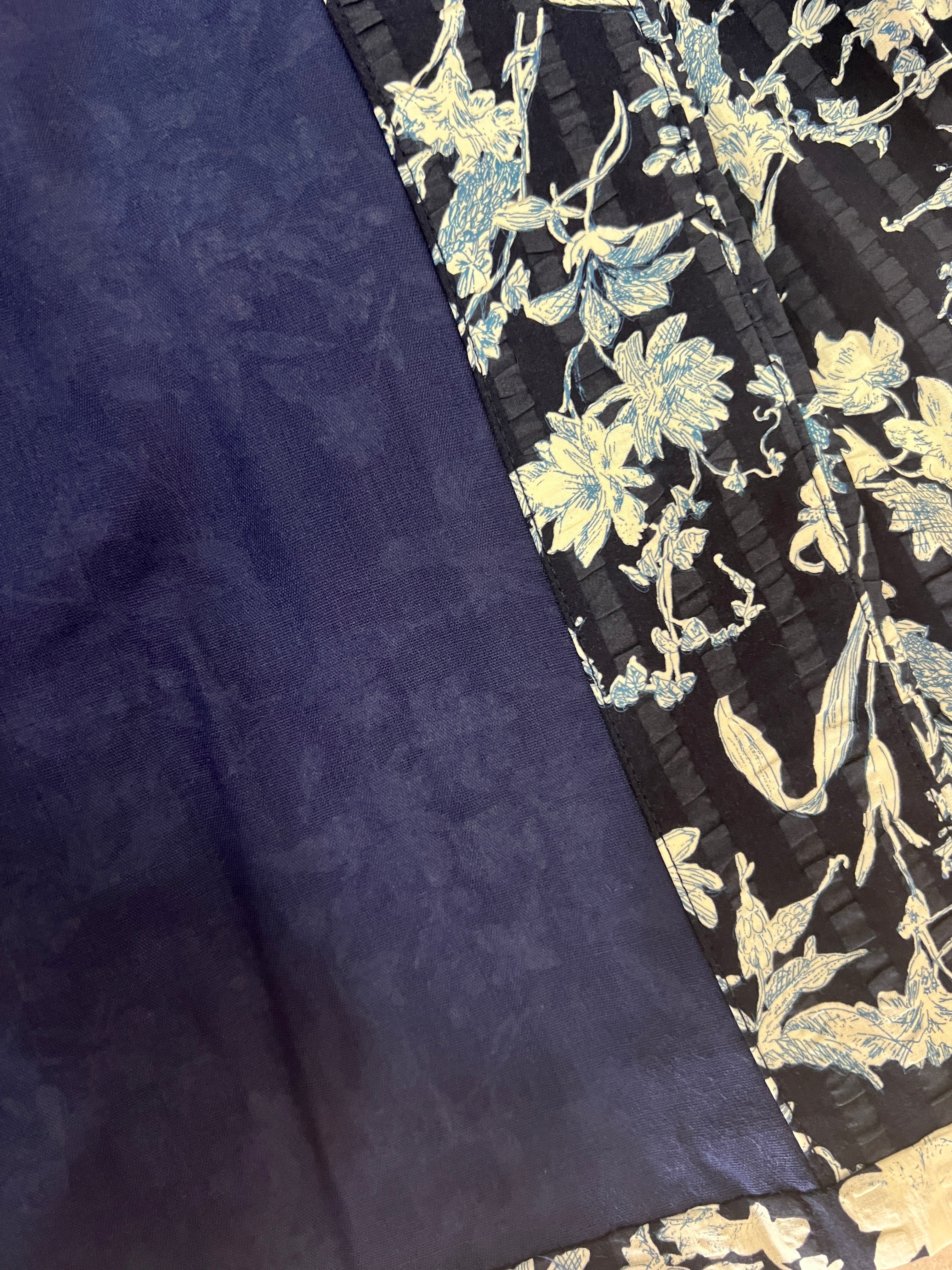 JP Kimono Jacket - Navy Flower