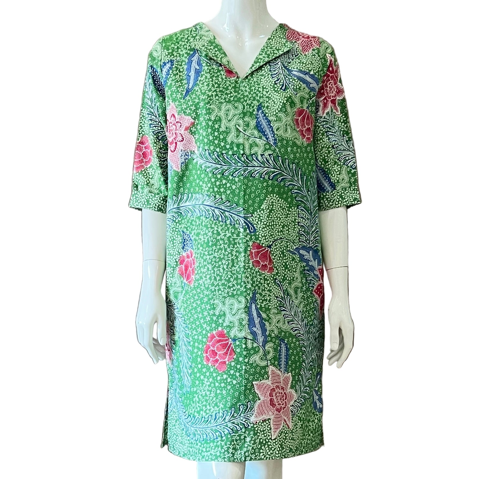 V Neck dress w/ collar - S